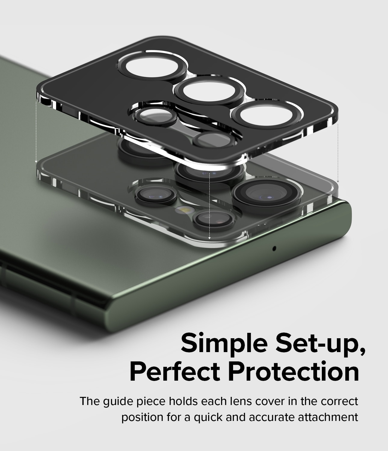 Camera Lens Frame Glass Samsung Galaxy S23 Ultra Negro