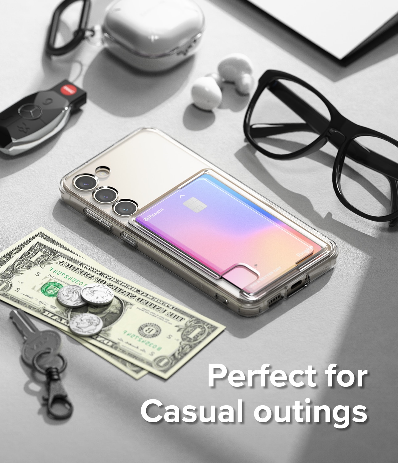 Funda Fusion Card Samsung Galaxy S23 transparente