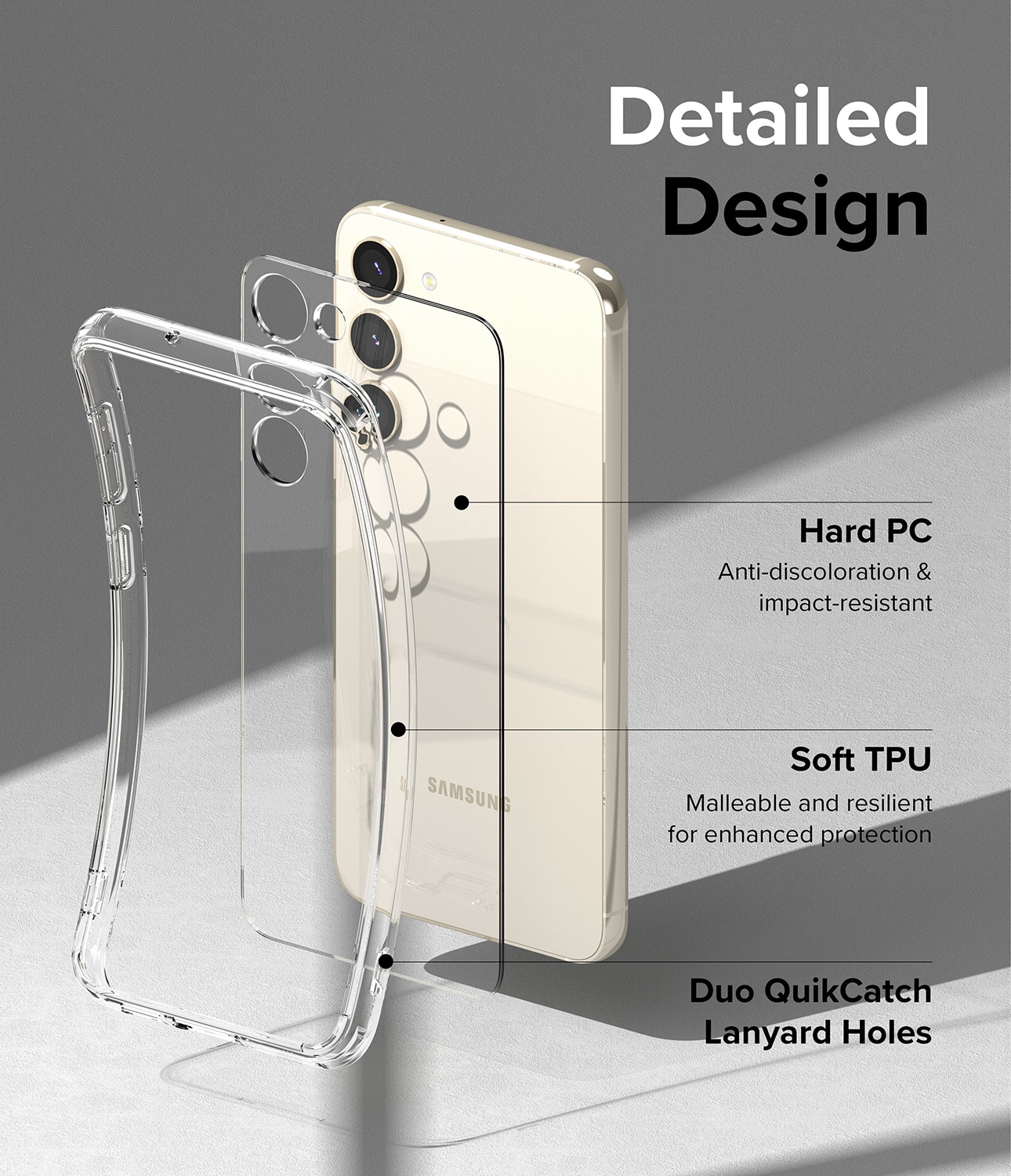 Funda Fusion Samsung Galaxy S23 Plus Transparente