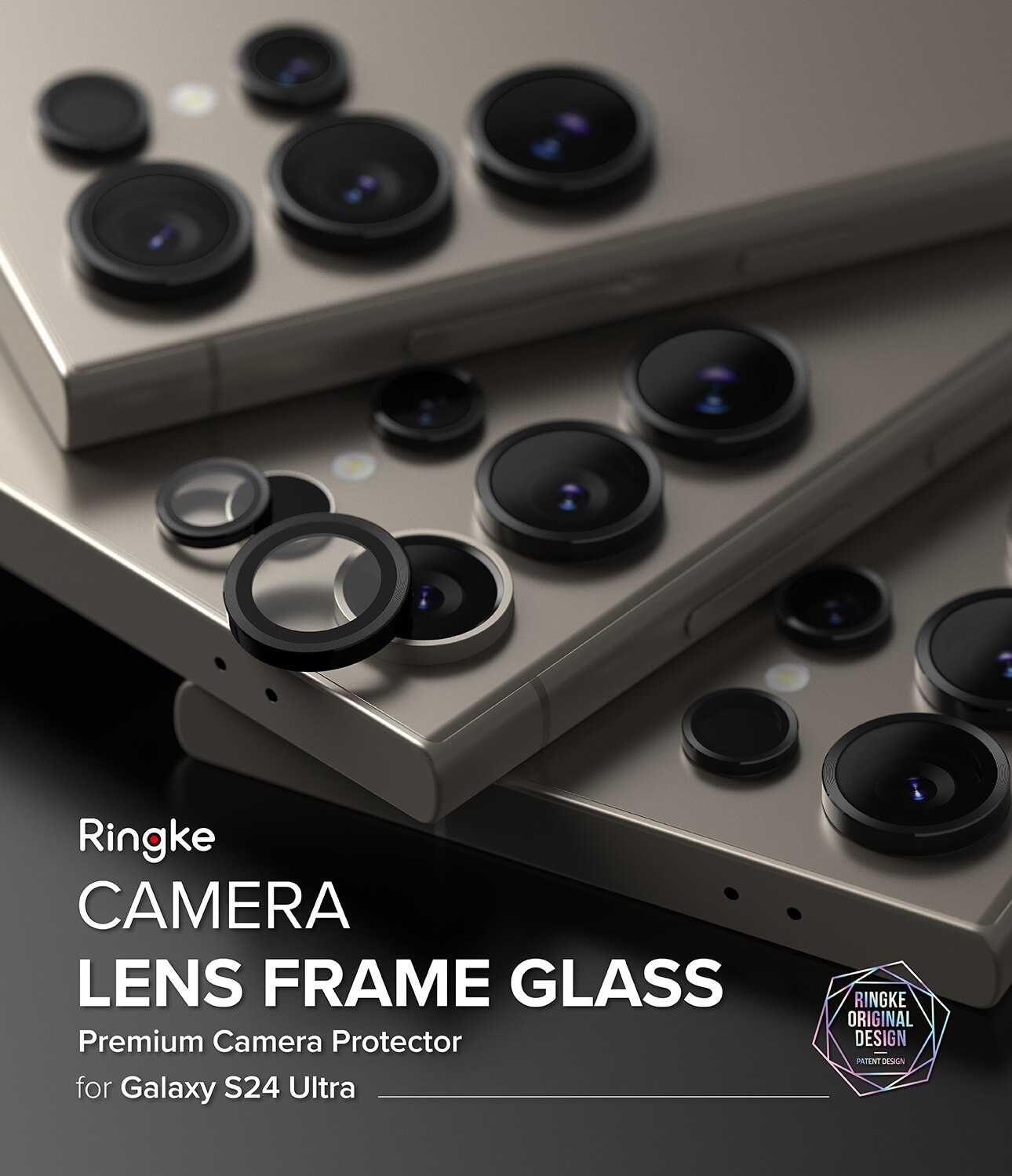 Camera Lens Frame Glass Samsung Galaxy S24 Ultra Negro