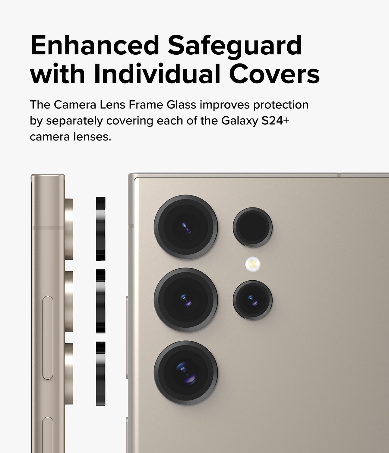 Camera Lens Frame Glass Samsung Galaxy S24 Ultra Negro