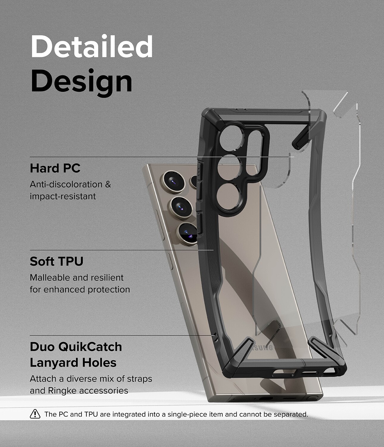 Funda Fusion X Samsung Galaxy S24 Ultra Negro