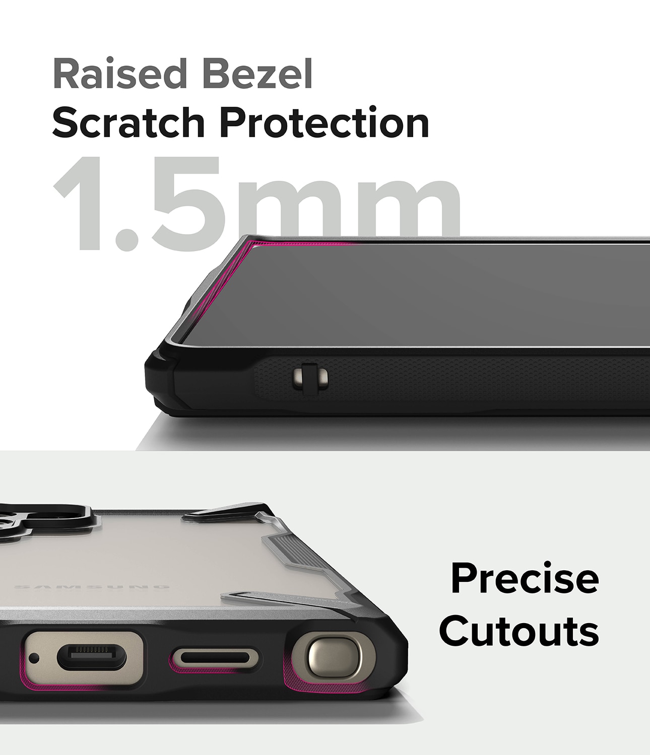 Funda Fusion X Samsung Galaxy S24 Ultra Negro