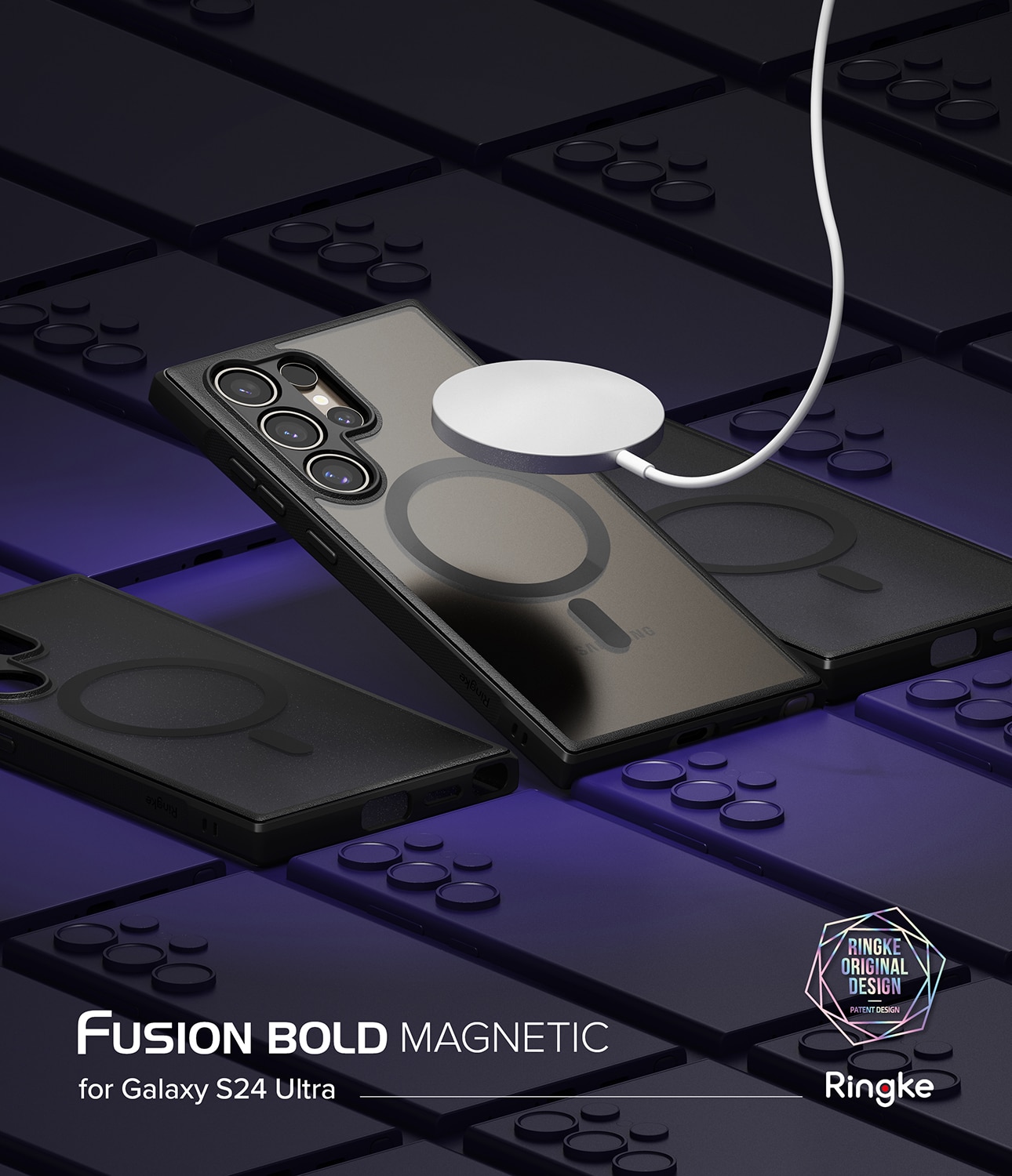 Funda Fusion Bold Magnetic MagSafe Samsung Galaxy S24 Ultra Matte Black