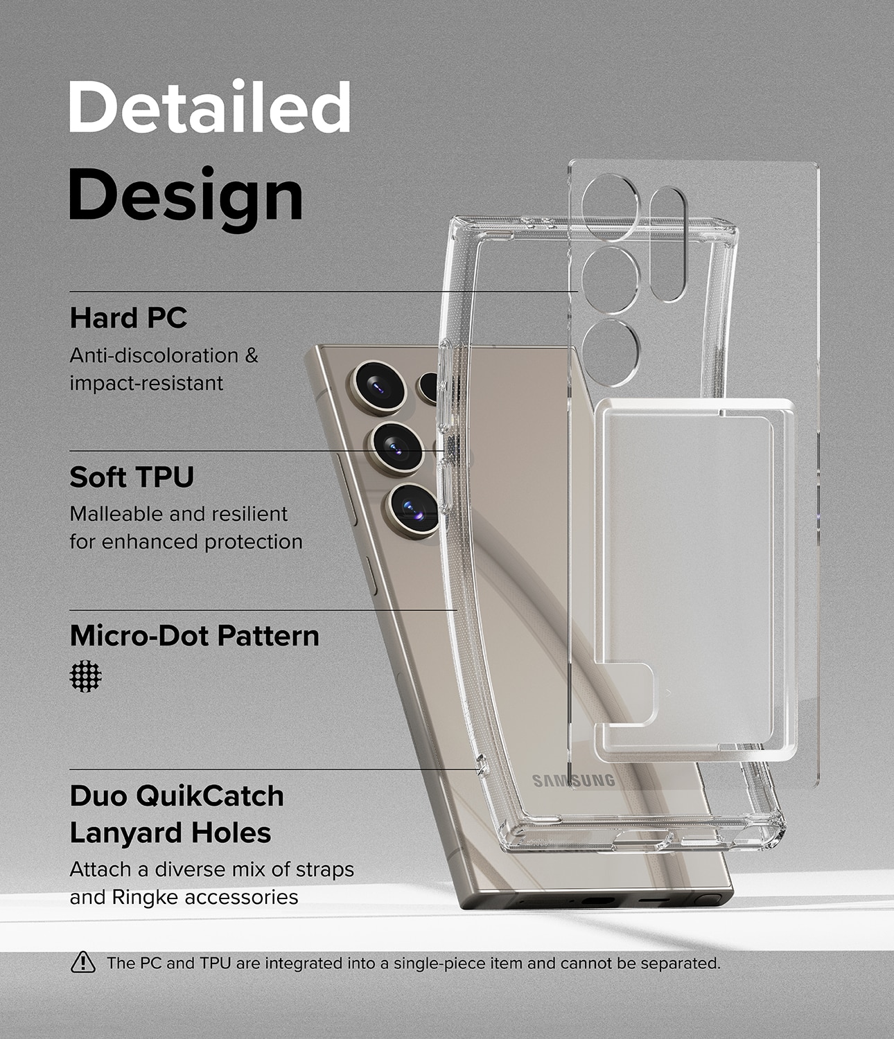 Funda Fusion Card Samsung Galaxy S24 Ultra transparente