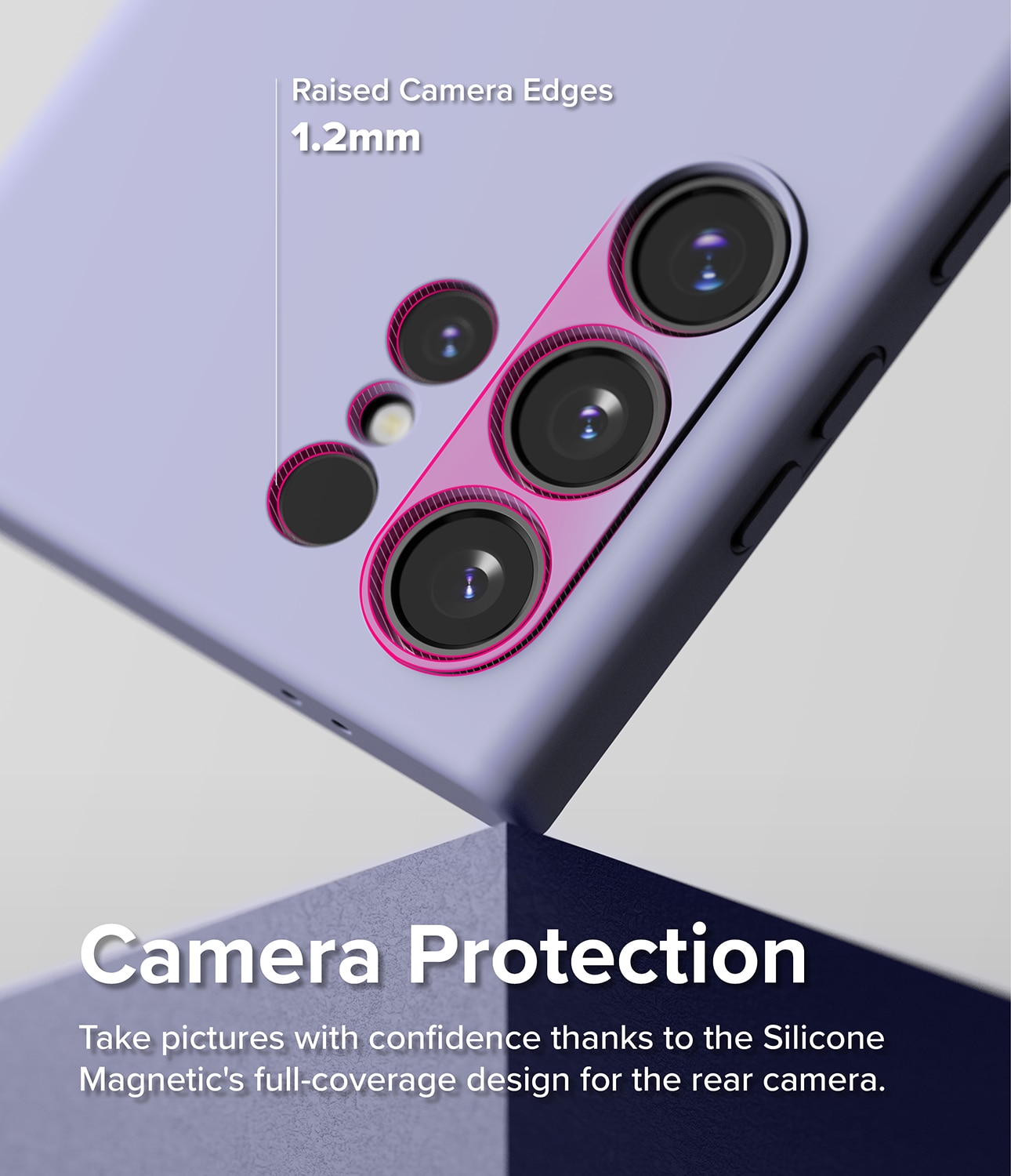 Silicone Magnetic Funda Samsung Galaxy S24 Ultra Lavender