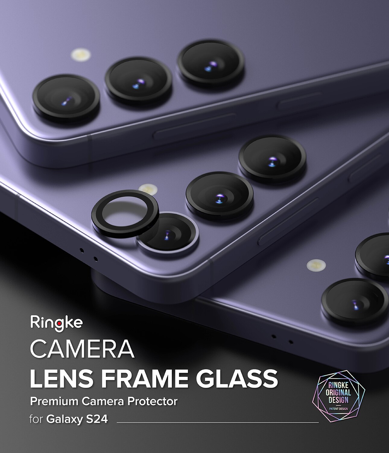 Camera Lens Frame Glass Samsung Galaxy S24 Negro