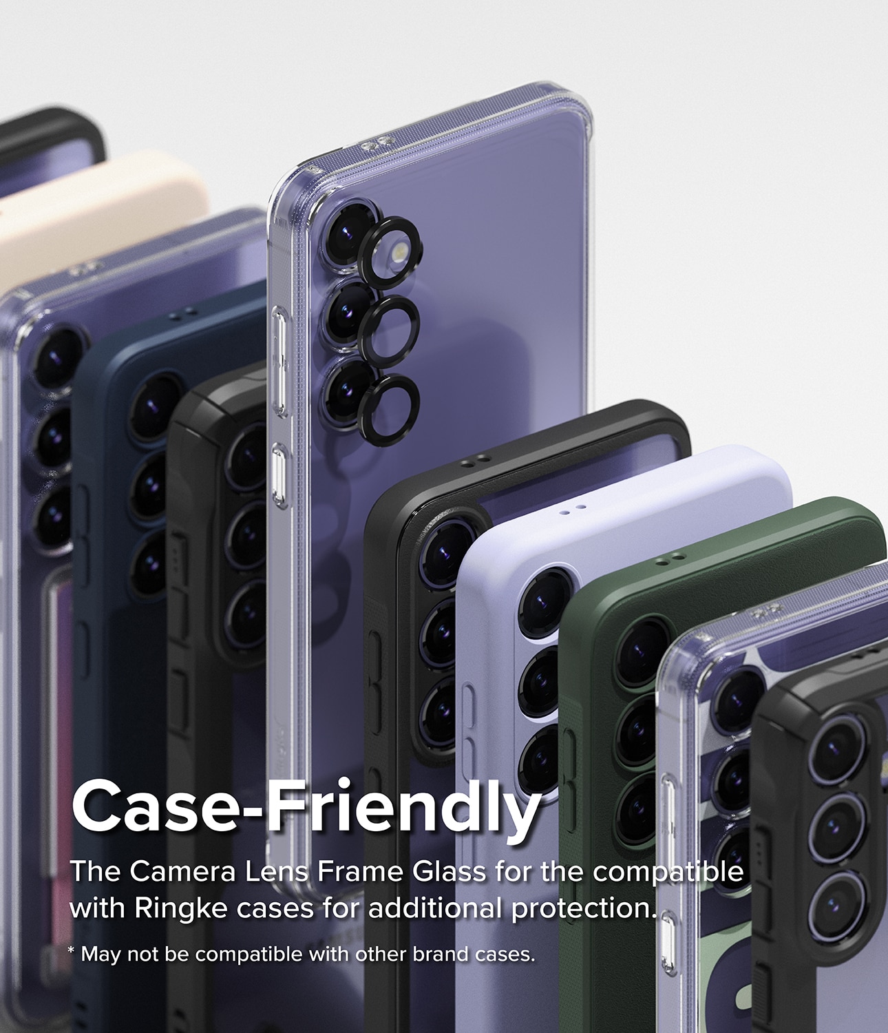 Camera Lens Frame Glass Samsung Galaxy S24 Plus Negro