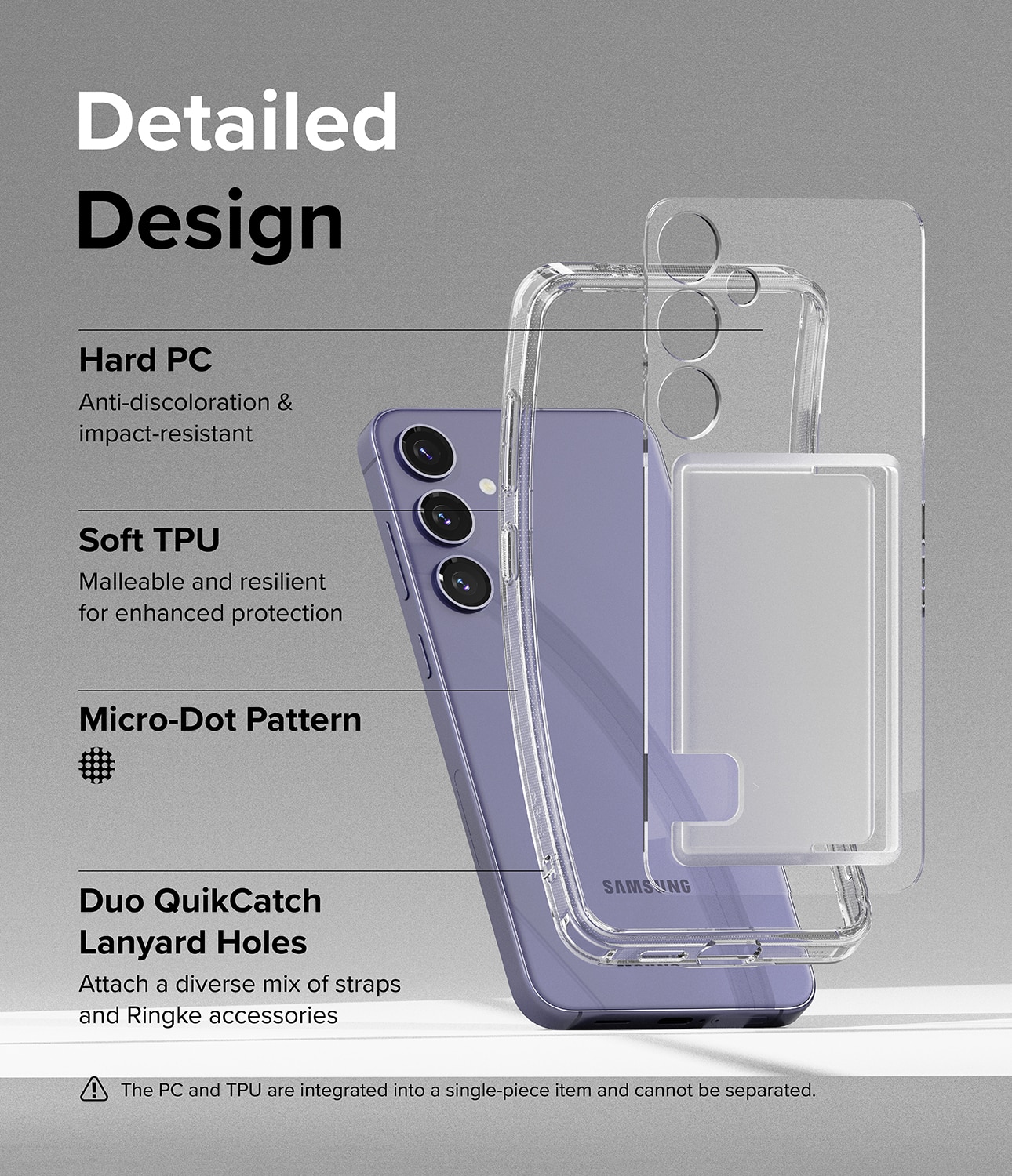 Funda Fusion Card Samsung Galaxy S24 transparente