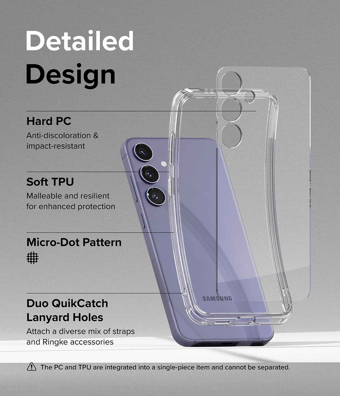 Funda Fusion Samsung Galaxy S24 Transparente