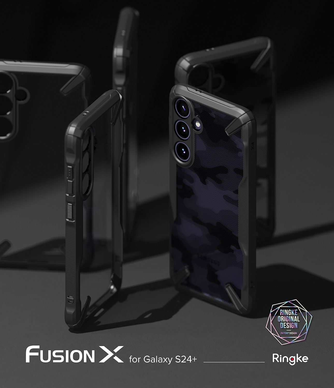 Funda Fusion X Samsung Galaxy S24 Plus negro