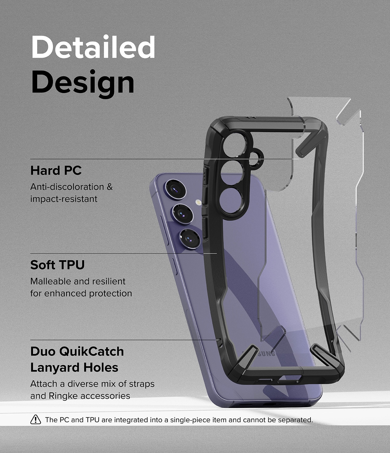 Funda Fusion X Samsung Galaxy S24 Plus Negro
