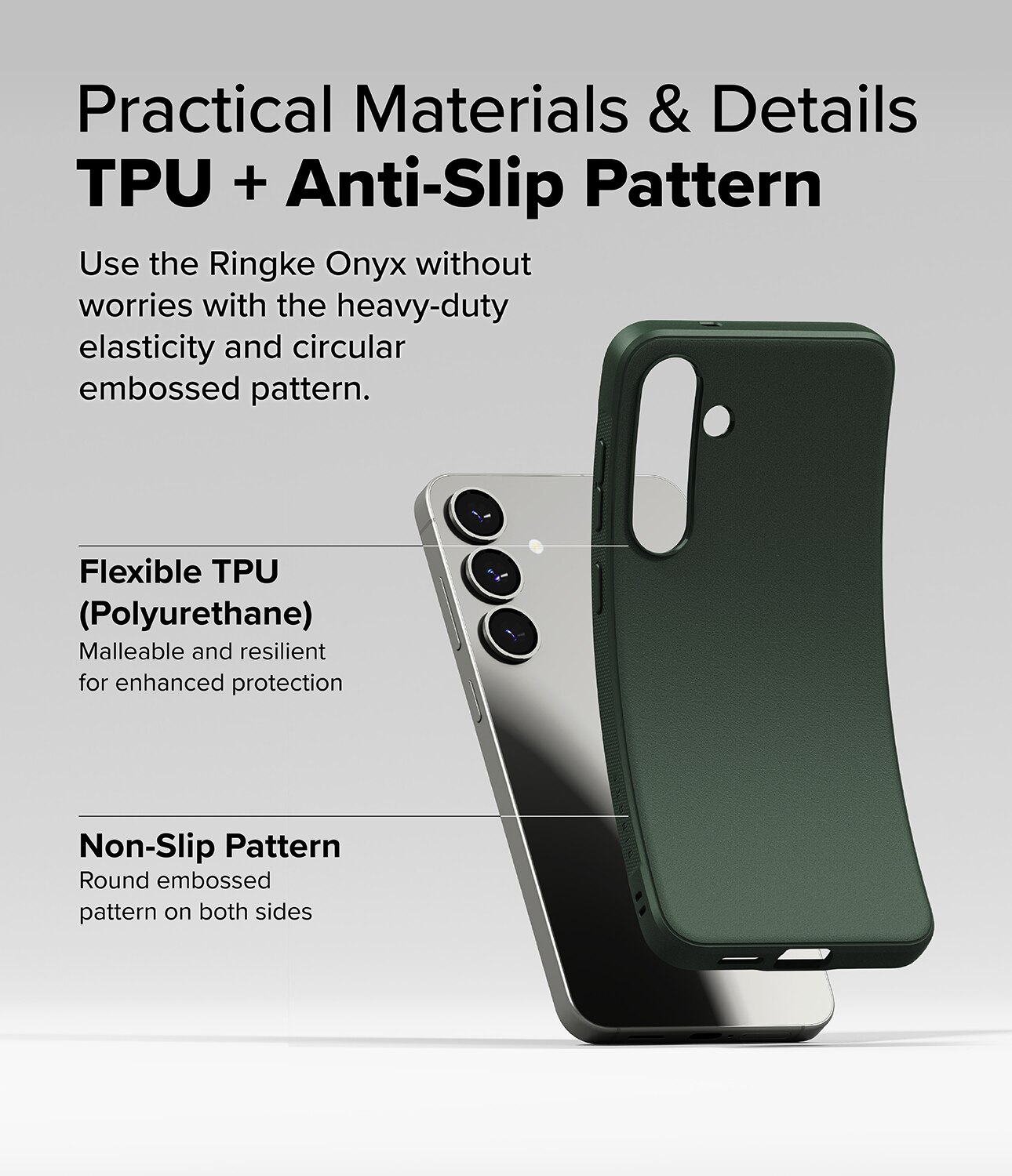 Funda Onyx Samsung Galaxy S25 Plus Dark Green