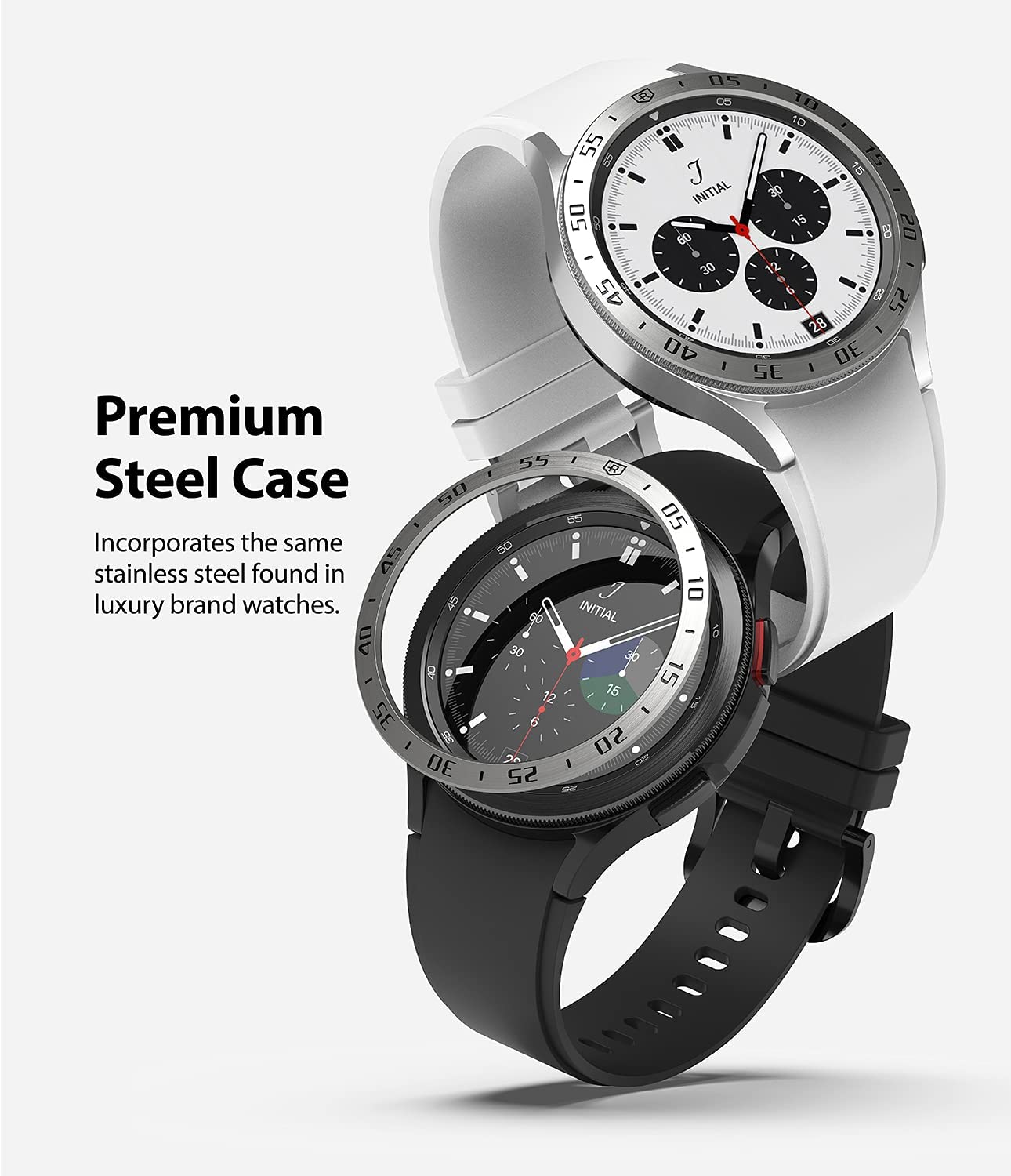 Bezel Styling Samsung Galaxy Watch 4 Classic 42mm Plata