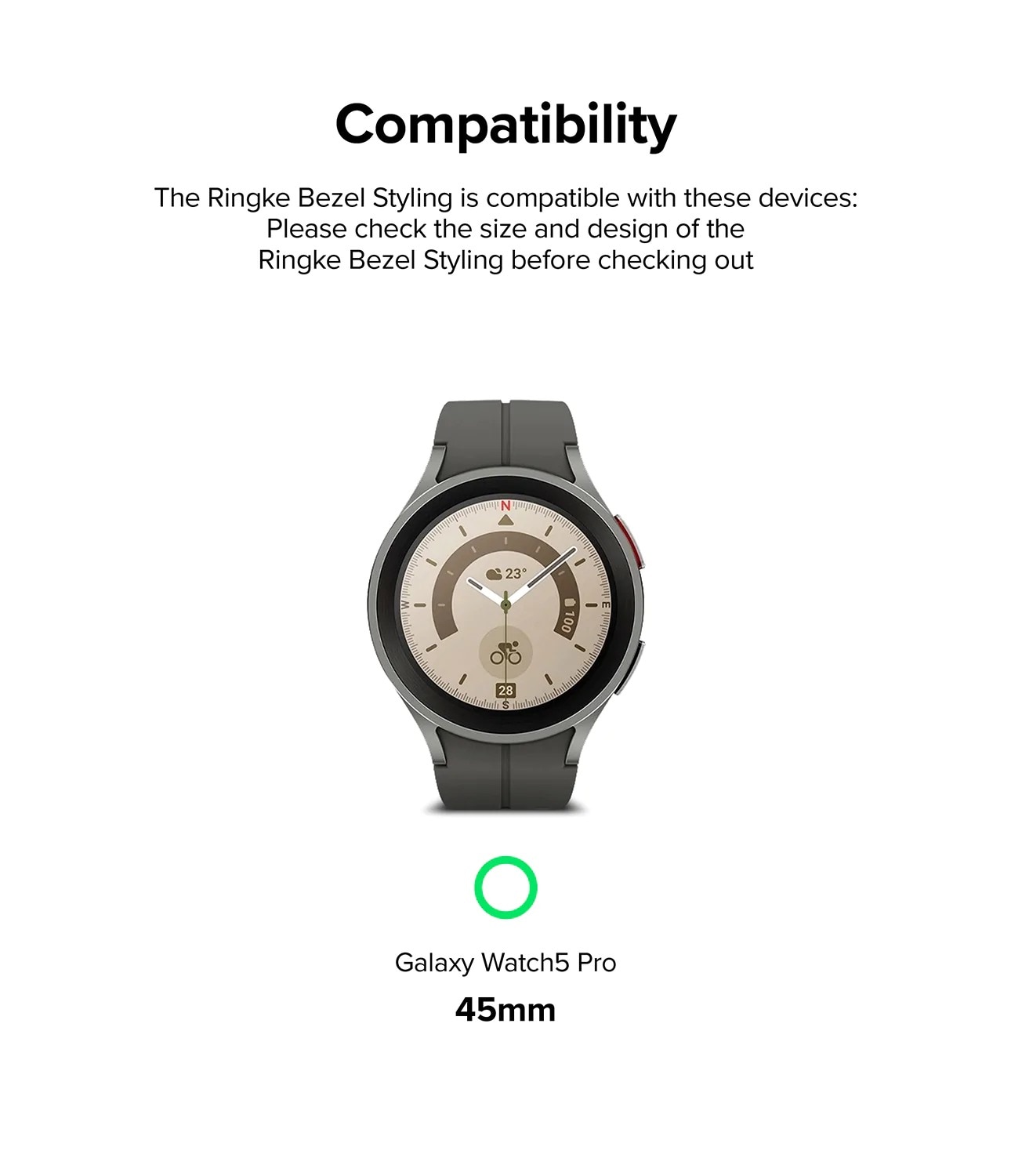 Bezel Styling Samsung Galaxy Watch 5 Pro 45mm Negro