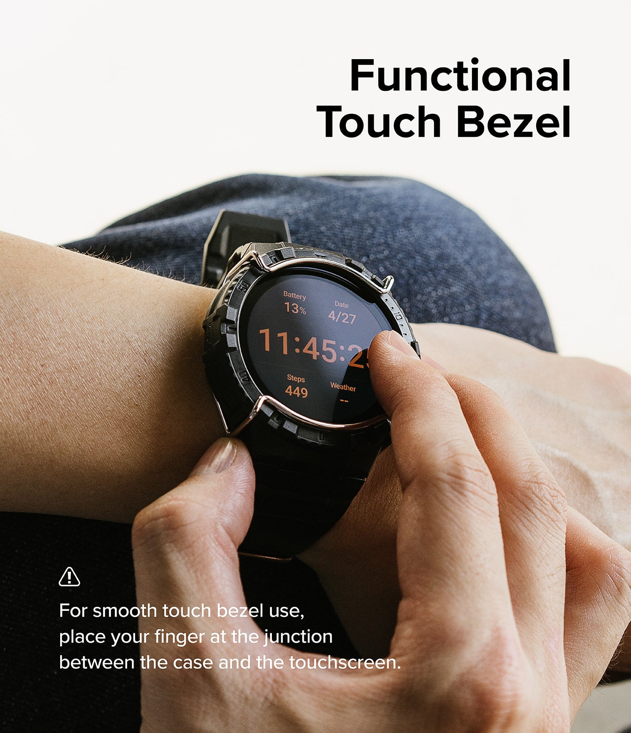 Fusion-X Guard Case+Band Samsung Galaxy Watch 4 44mm Black