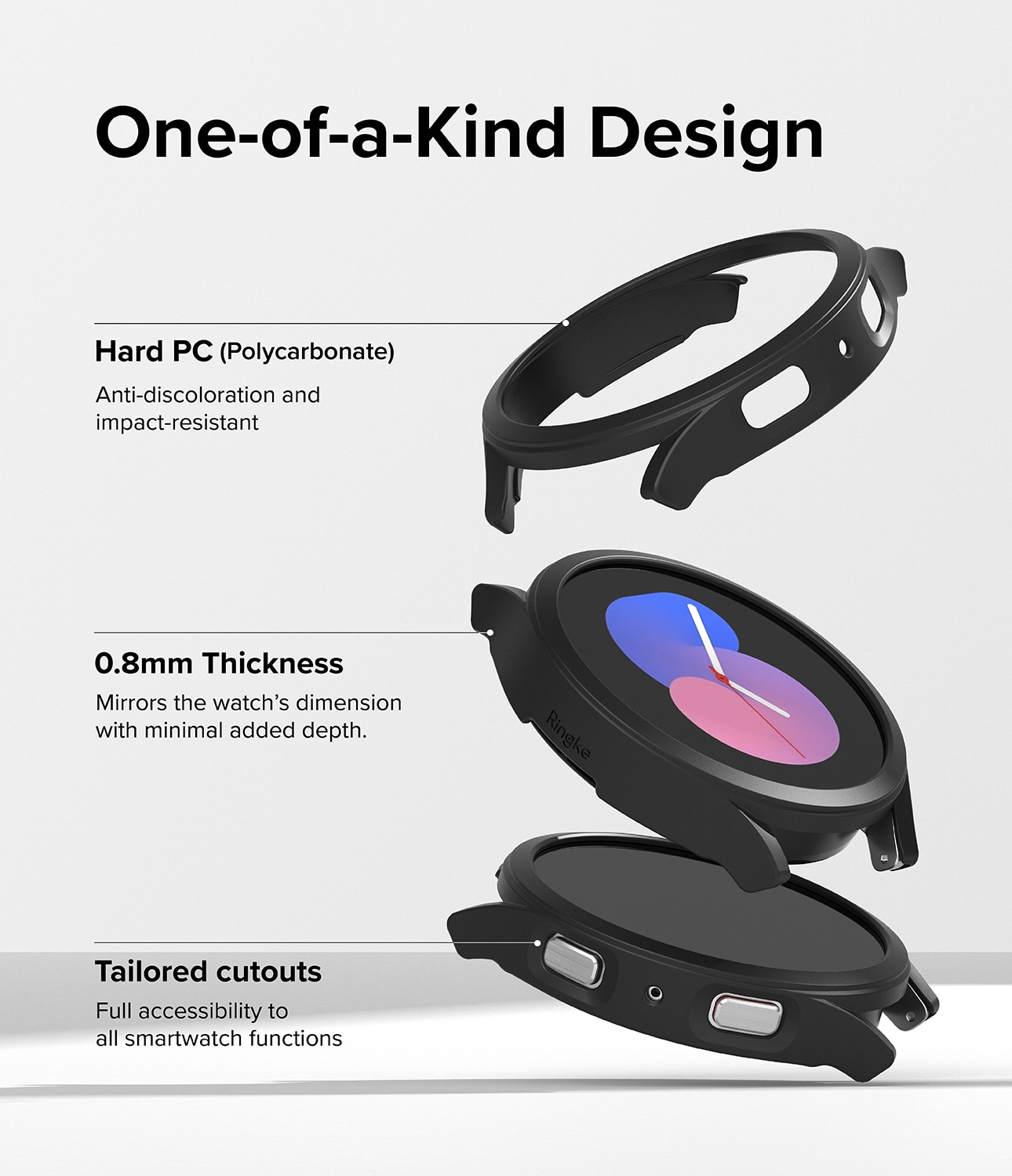 Funda Slim (2 piezas) Samsung Galaxy Watch 5 44mm Multi color/patrón