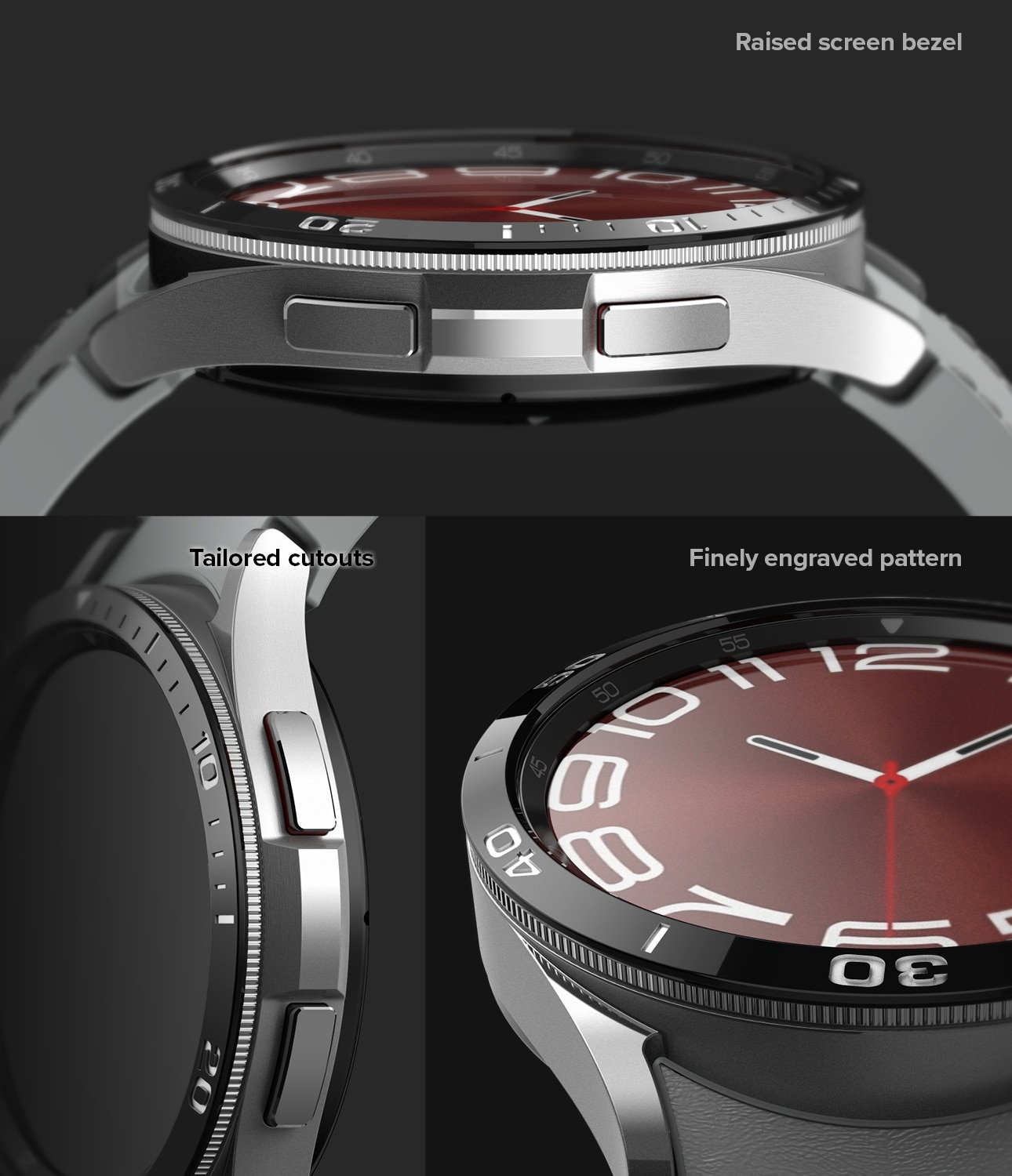 Bezel Styling Samsung Galaxy Watch 6 Classic 43mm negro