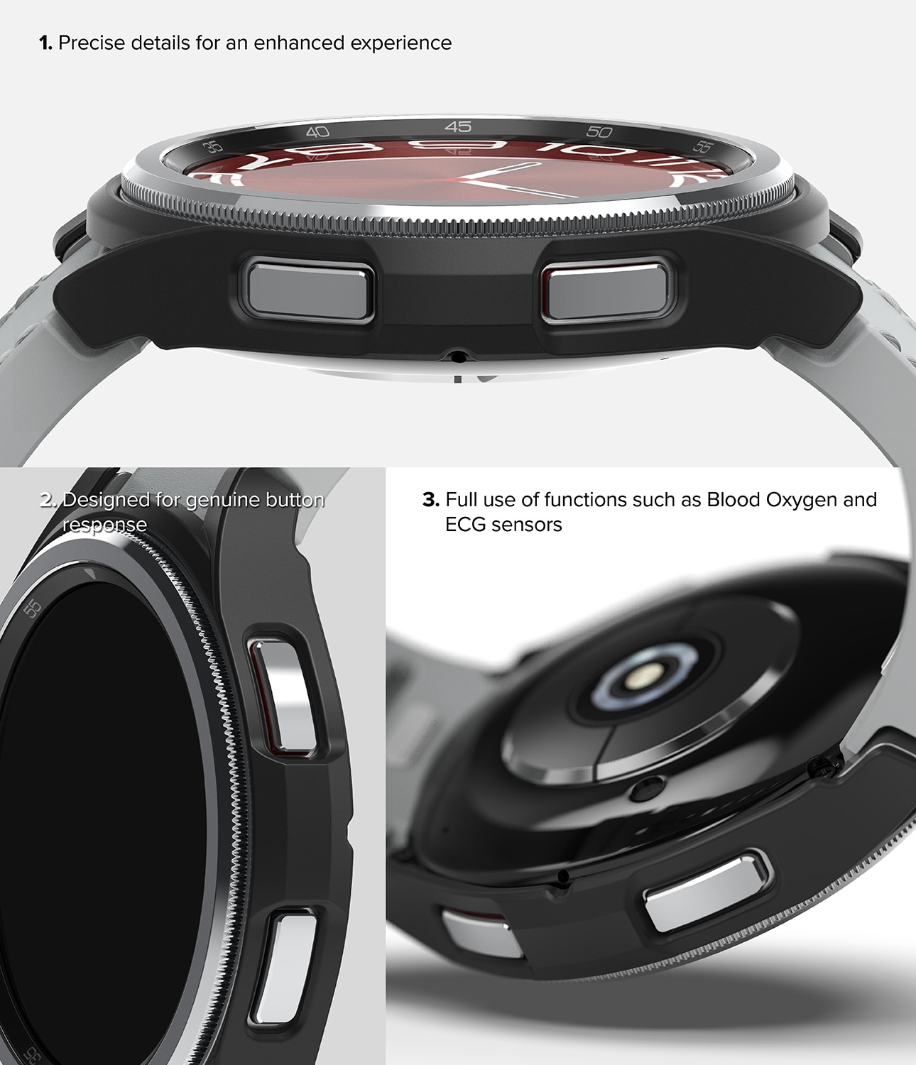 Funda Slim (2 piezas) Samsung Galaxy Watch 6 Classic 47mm Multi color/patrón