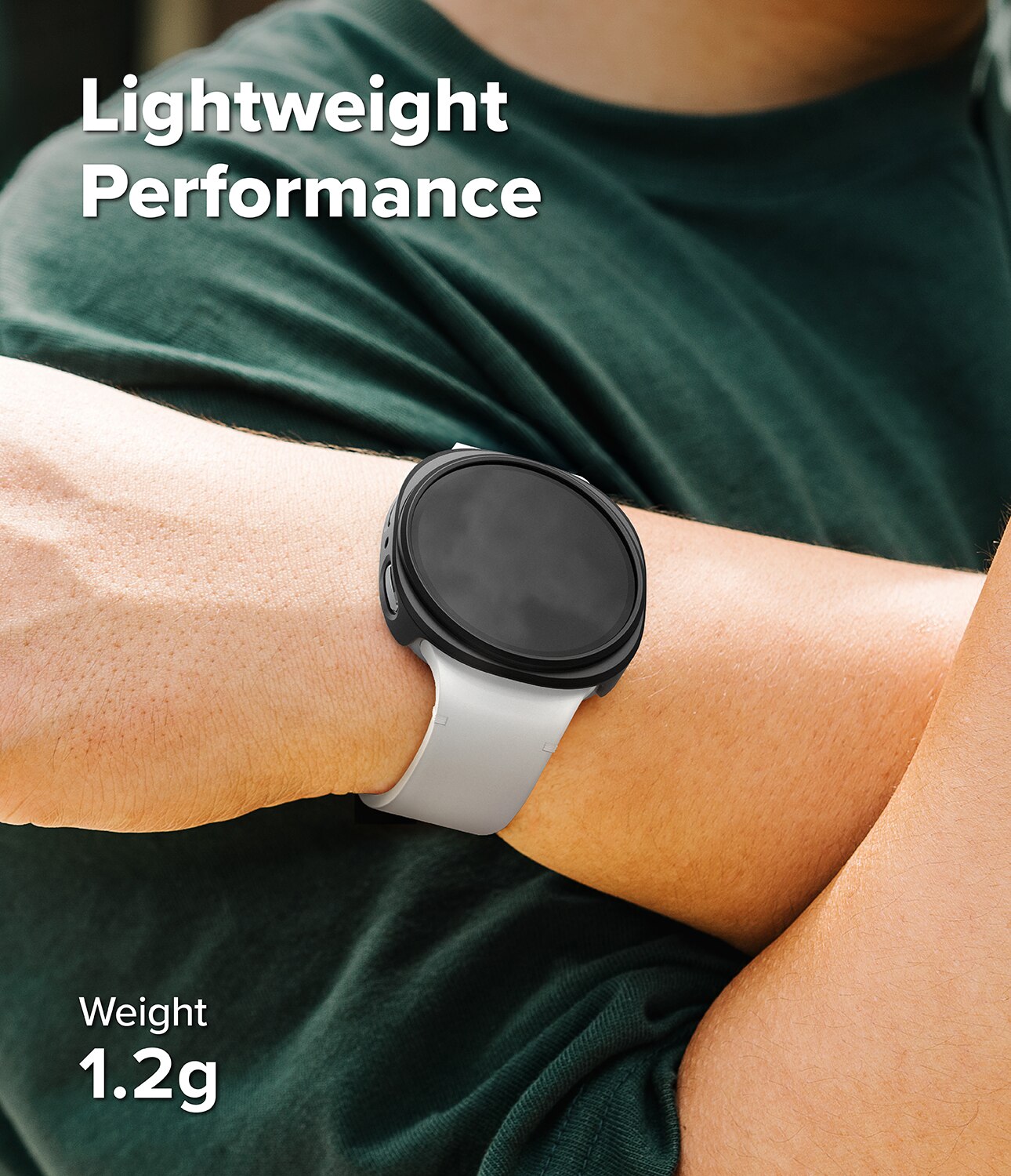 Funda Slim (2 piezas) Samsung Galaxy Watch 8 40mm Matte Black & Clear
