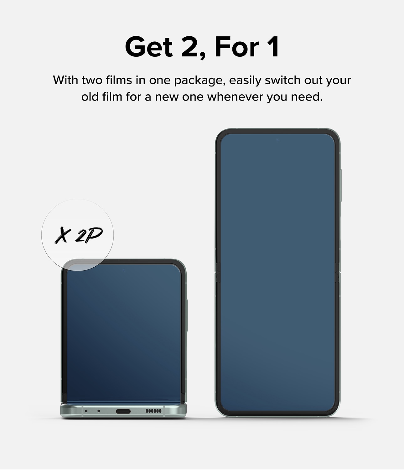 Dual Easy Screen Protector (2 piezas) Samsung Galaxy Z Flip 5