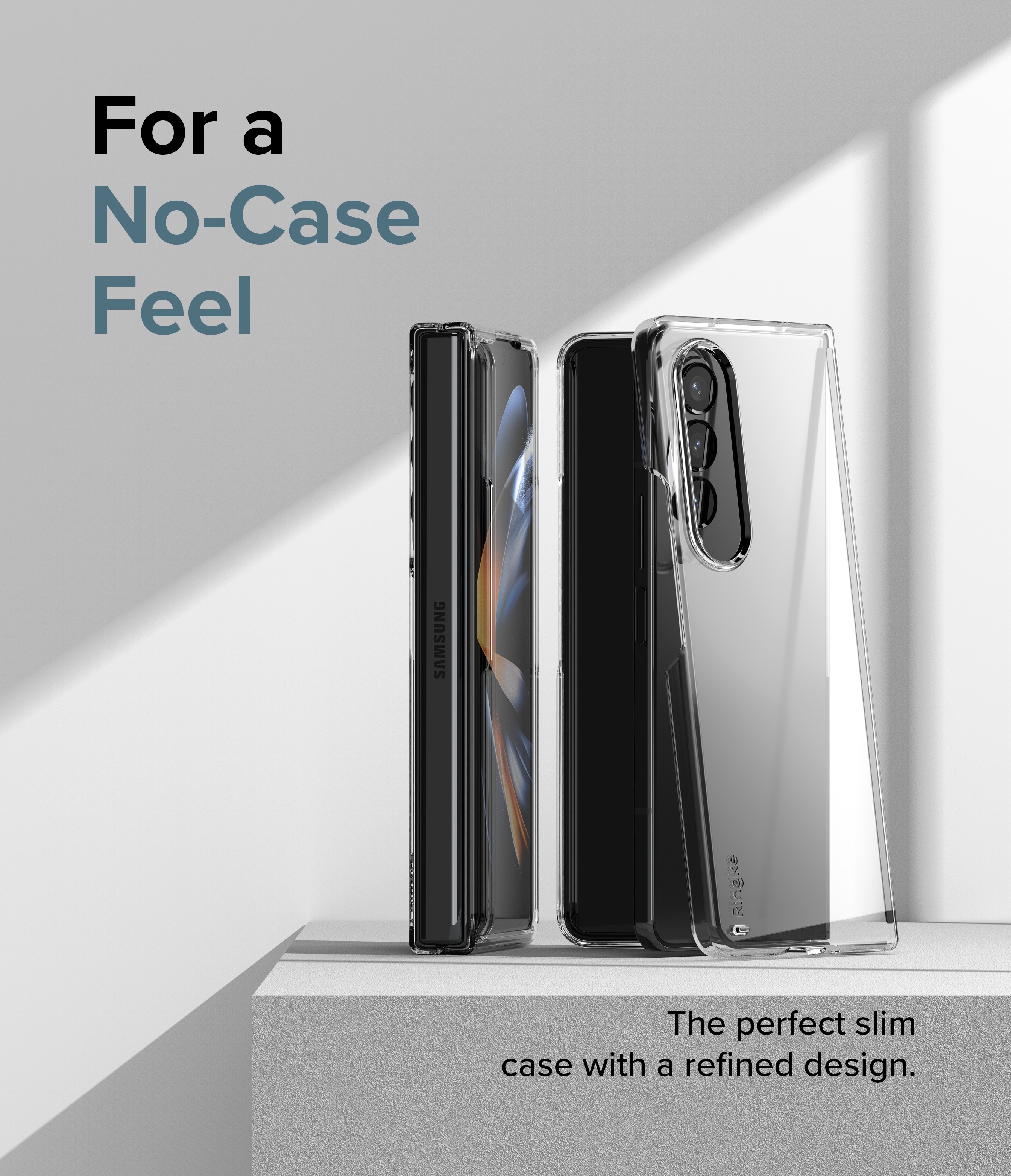 Funda Slim Samsung Galaxy Z Fold 4, Transparente