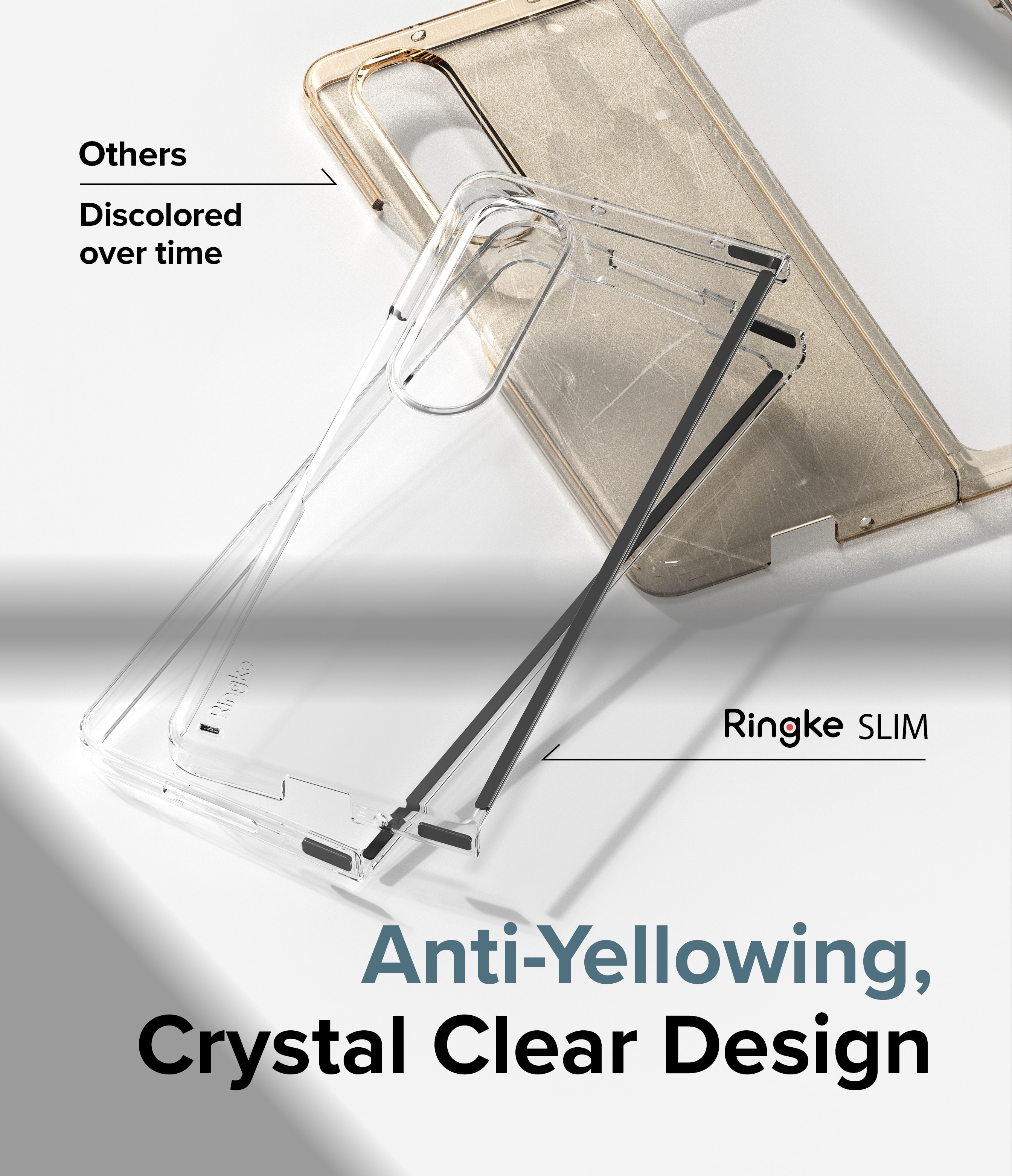 Funda Slim Samsung Galaxy Z Fold 4, Transparente
