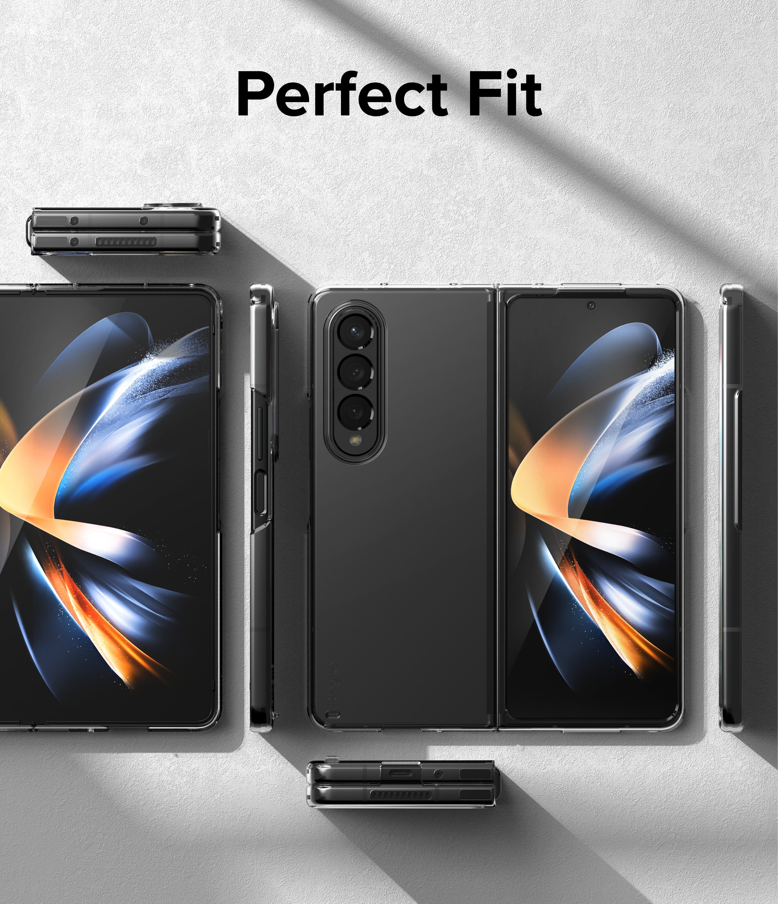 Funda Slim Samsung Galaxy Z Fold 4, Transparente