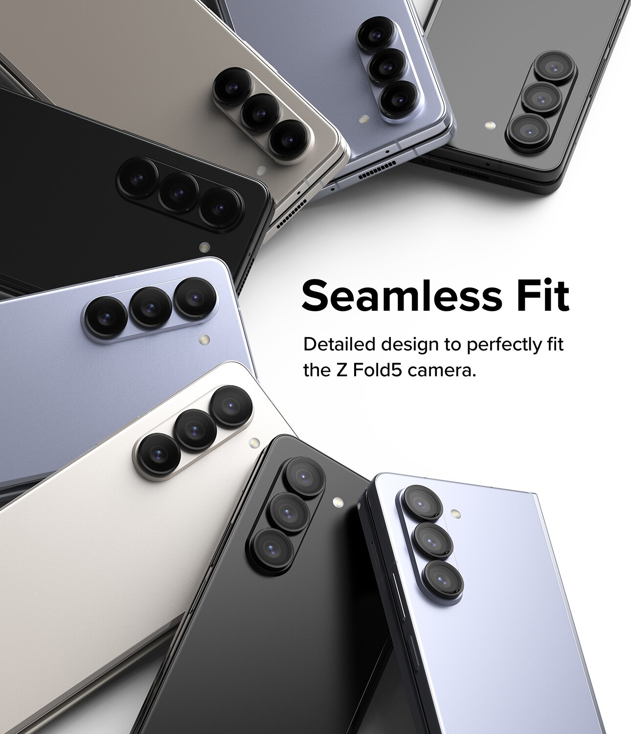 Camera Lens Frame Glass Samsung Galaxy Z Fold 5 Negro
