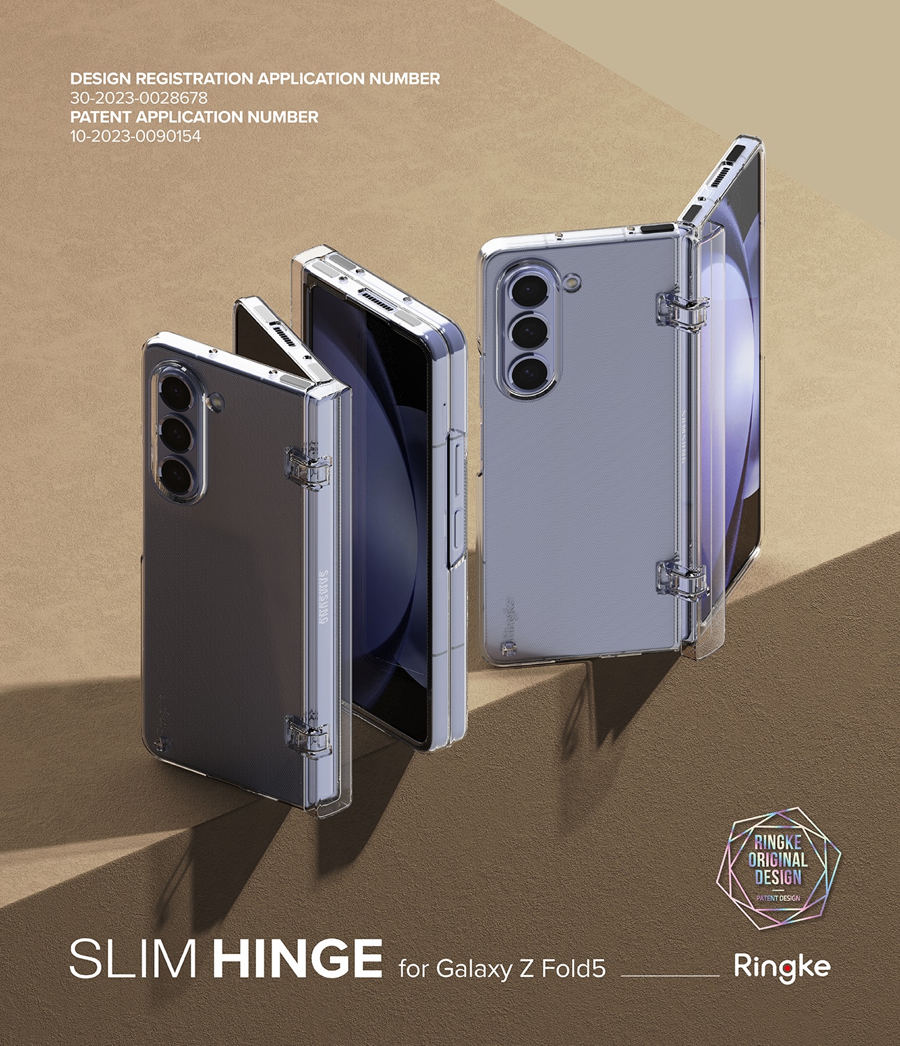Funda Slim Hinge Samsung Galaxy Z Fold 5 Clear