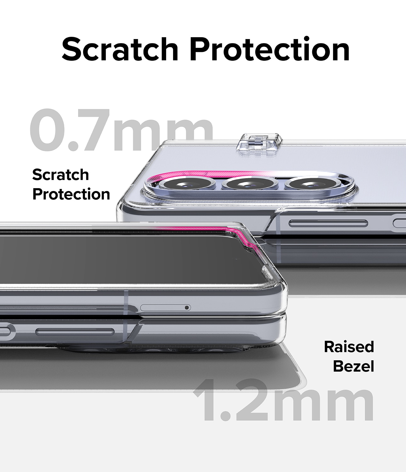 Funda Slim Hinge Samsung Galaxy Z Fold 5 Clear