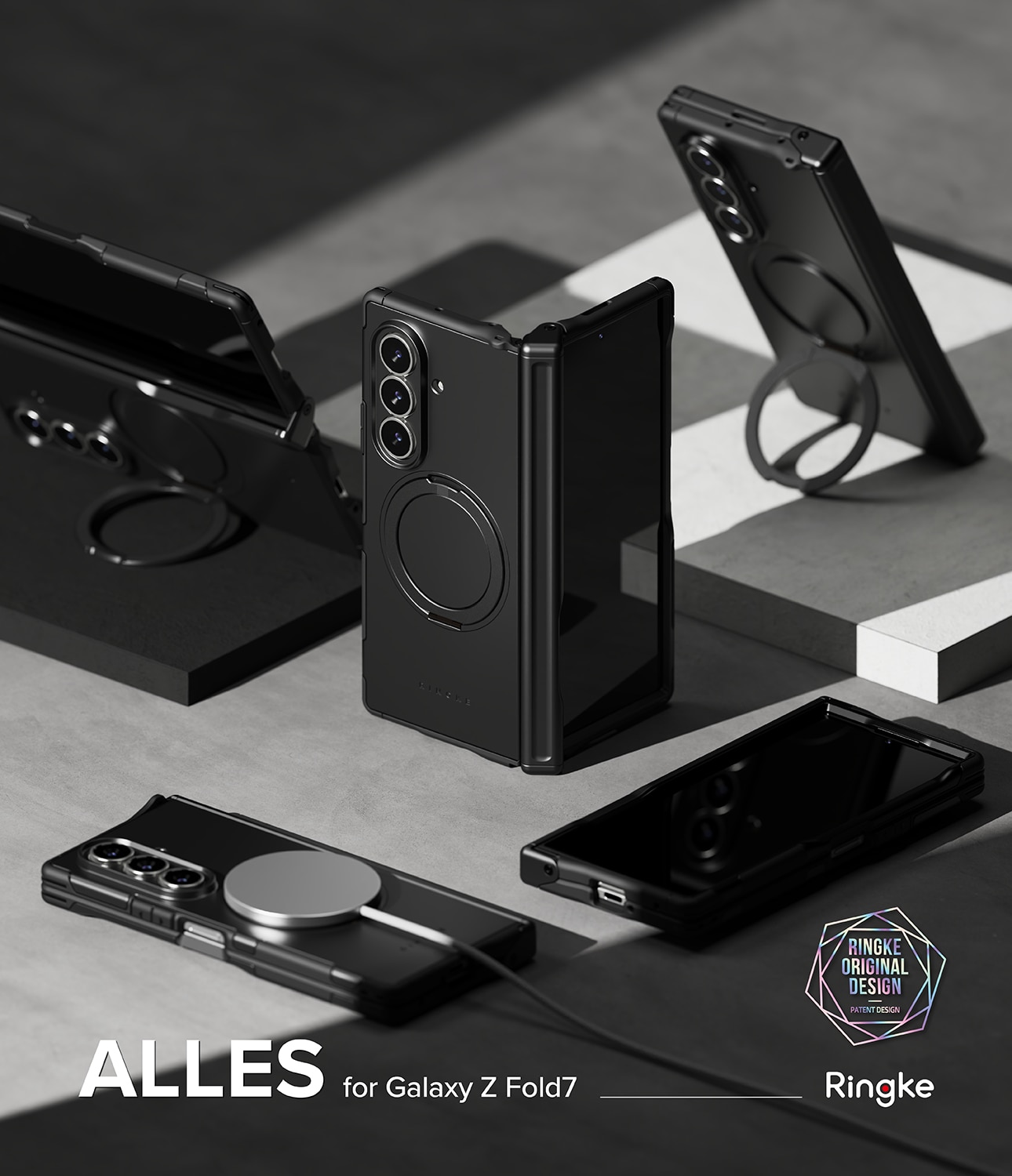 Alles Magnetic Funda Samsung Galaxy Z Fold 7 negro