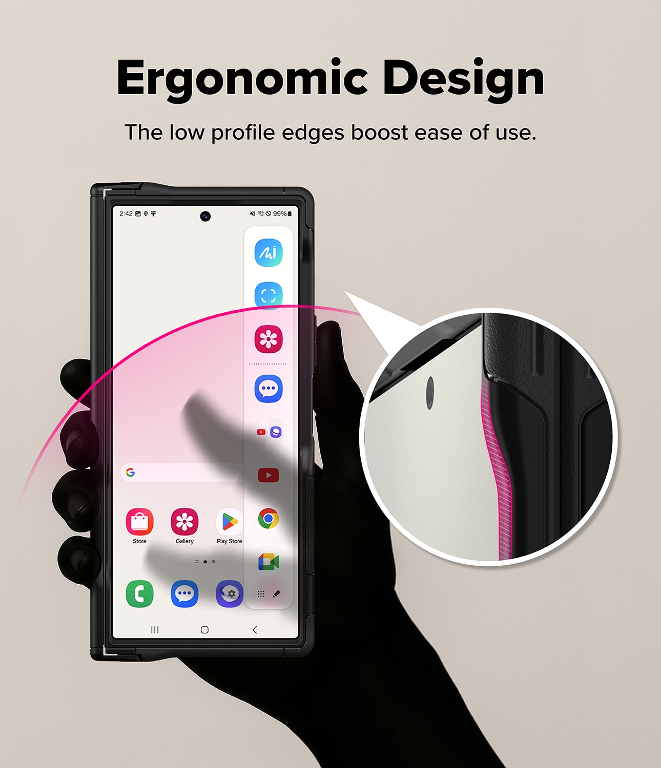 Alles Magnetic Funda Samsung Galaxy Z Fold 7 negro