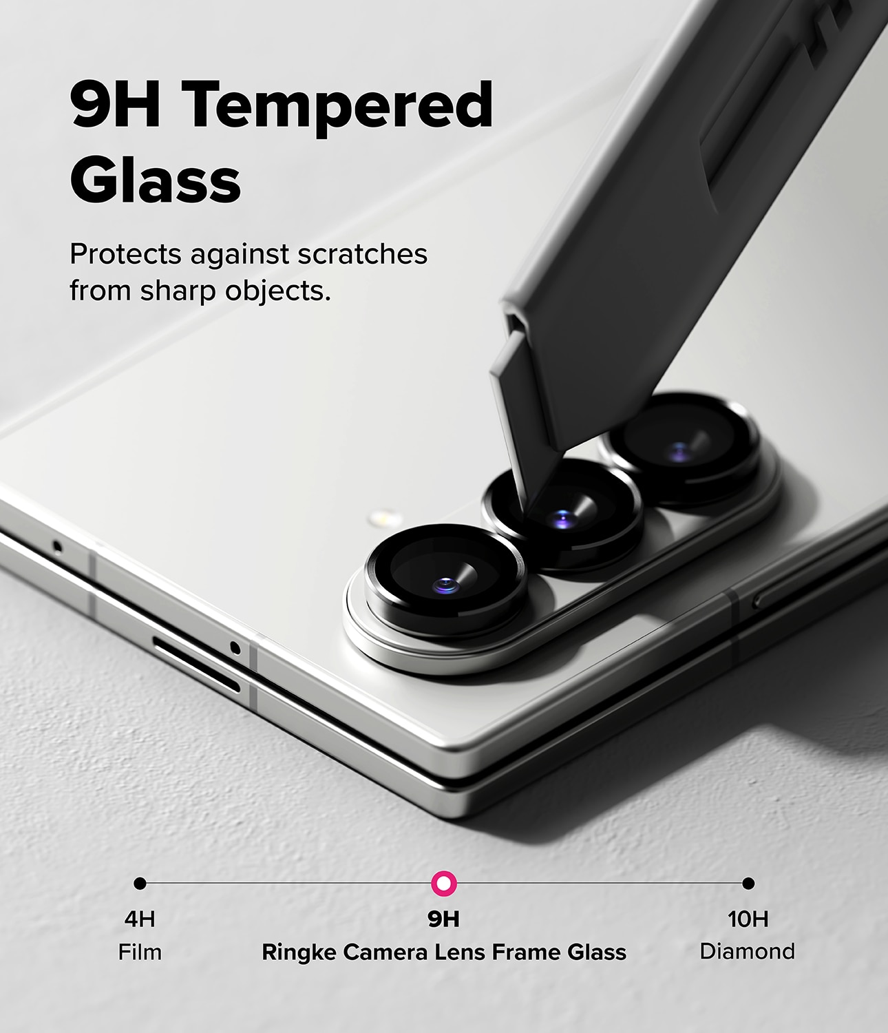 Camera Lens Frame Glass (2 piezas) Samsung Galaxy Z Fold 7 Black