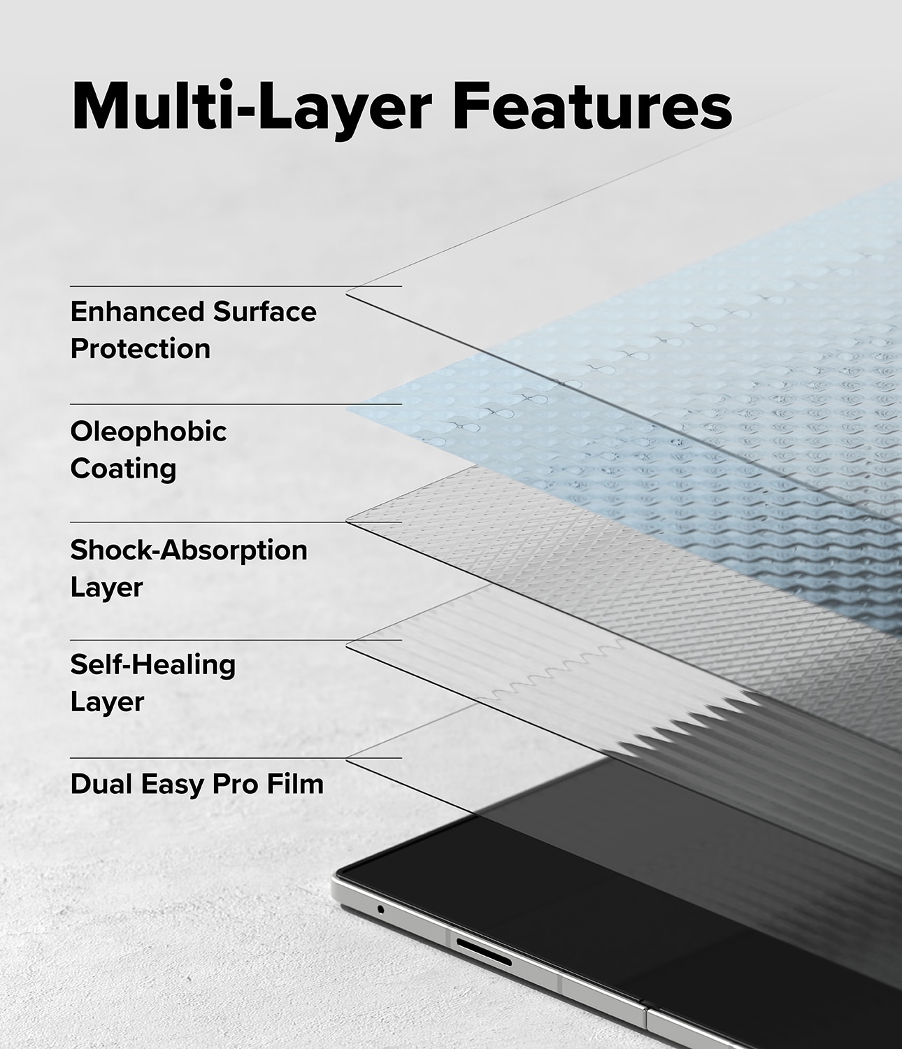 Dual Easy Pro Screen Protector (2 piezas) Samsung Galaxy Z Fold 7