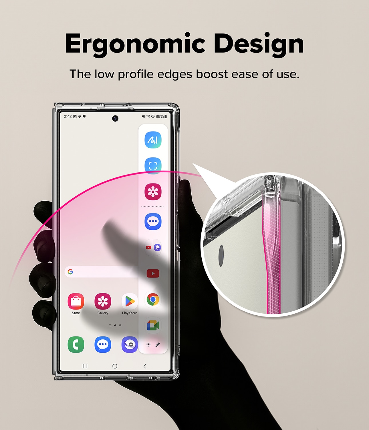 Funda Fusion Samsung Galaxy Z Fold 7 Clear