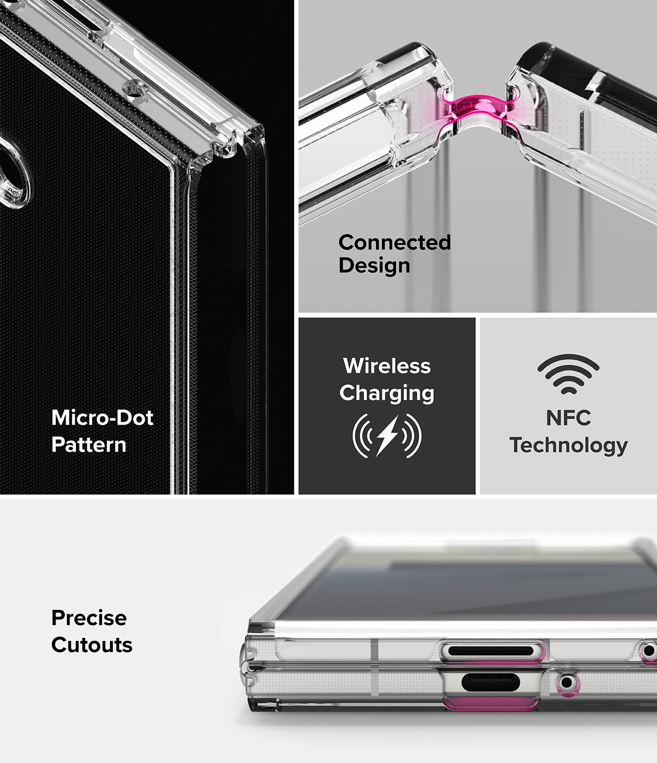 Funda Fusion Samsung Galaxy Z Fold 7 Clear