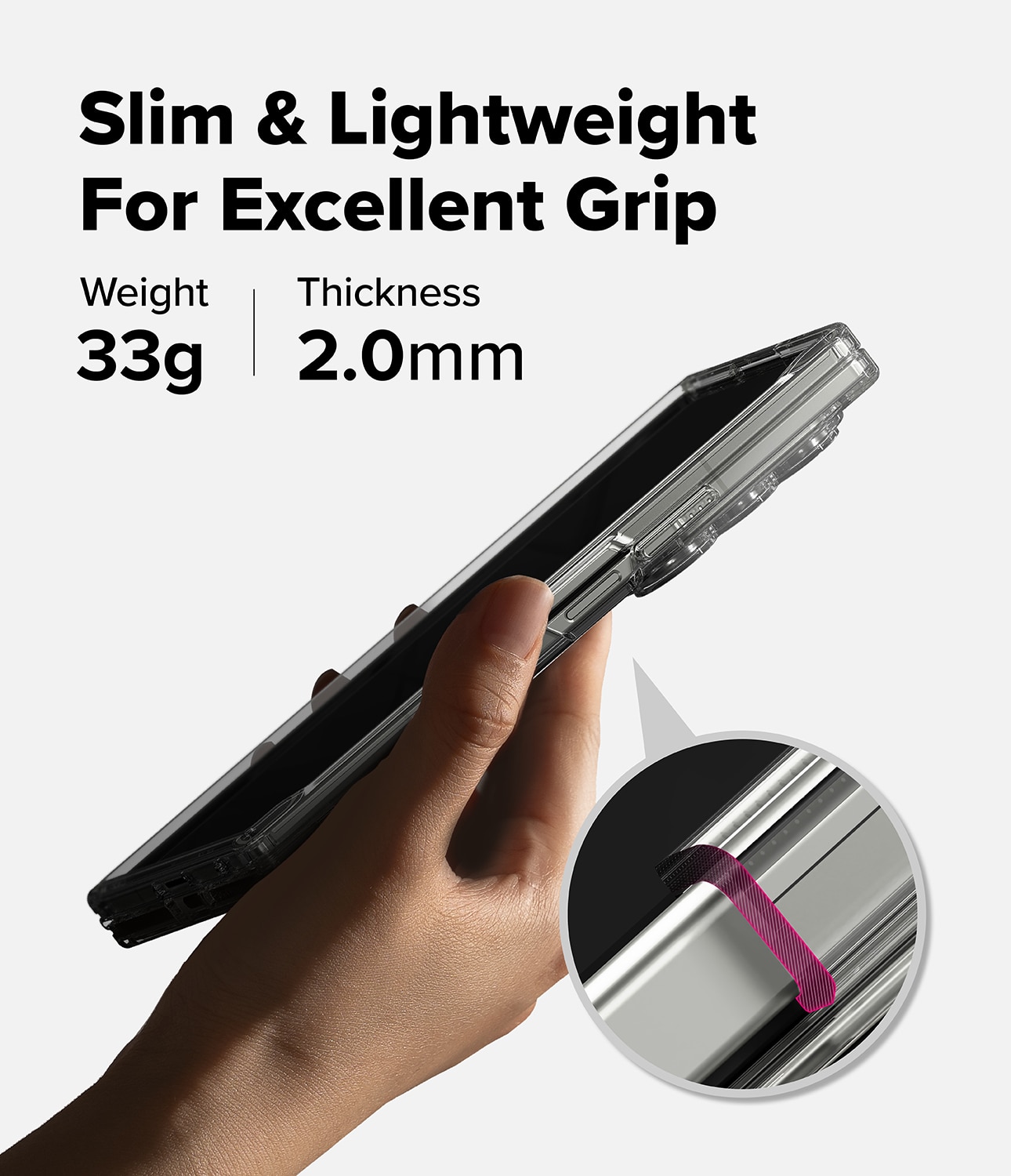 Funda Fusion Samsung Galaxy Z Fold 7 Clear