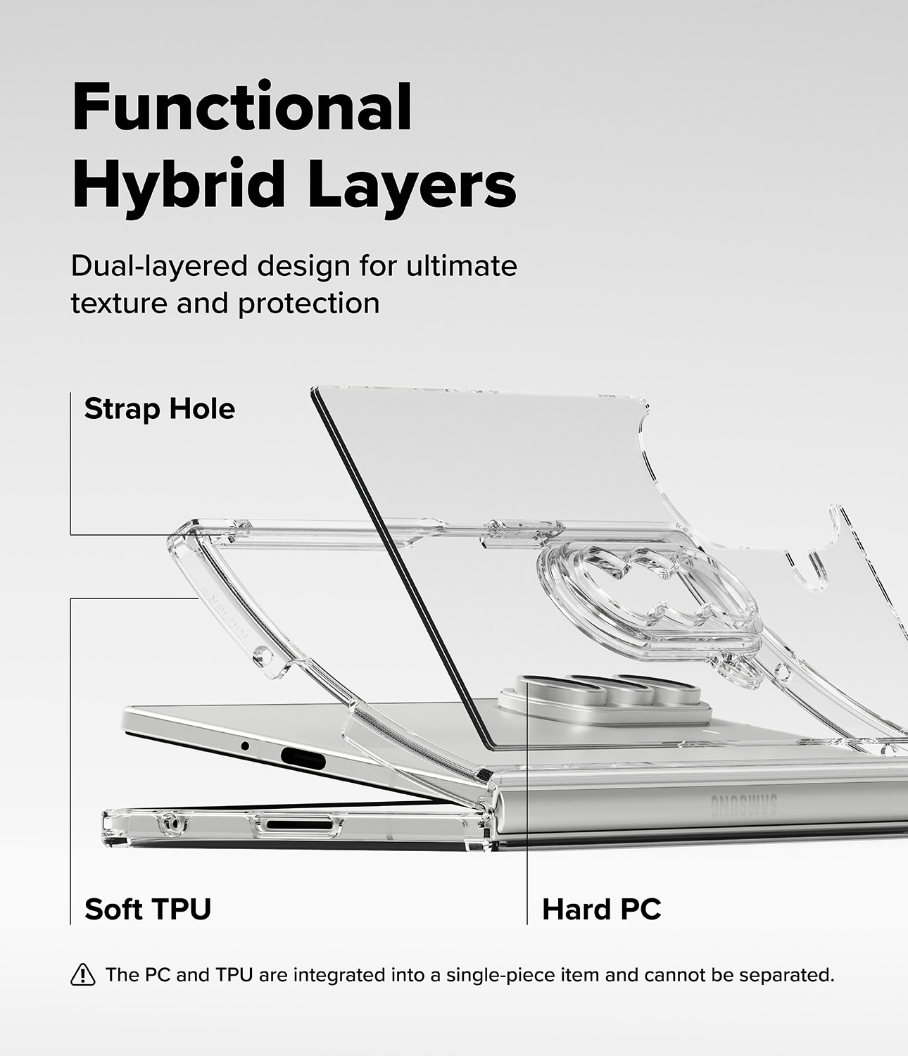 Funda Fusion Samsung Galaxy Z Fold 7 Clear