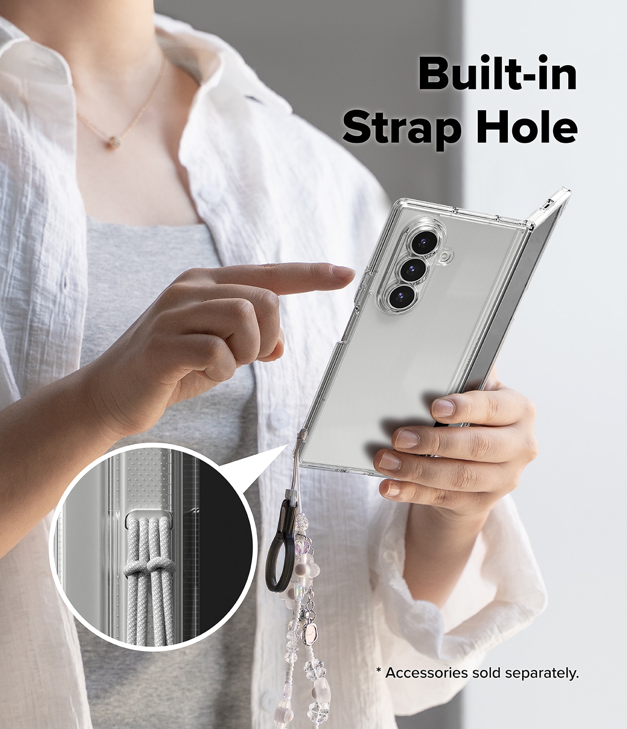 Funda Fusion Samsung Galaxy Z Fold 7 Clear