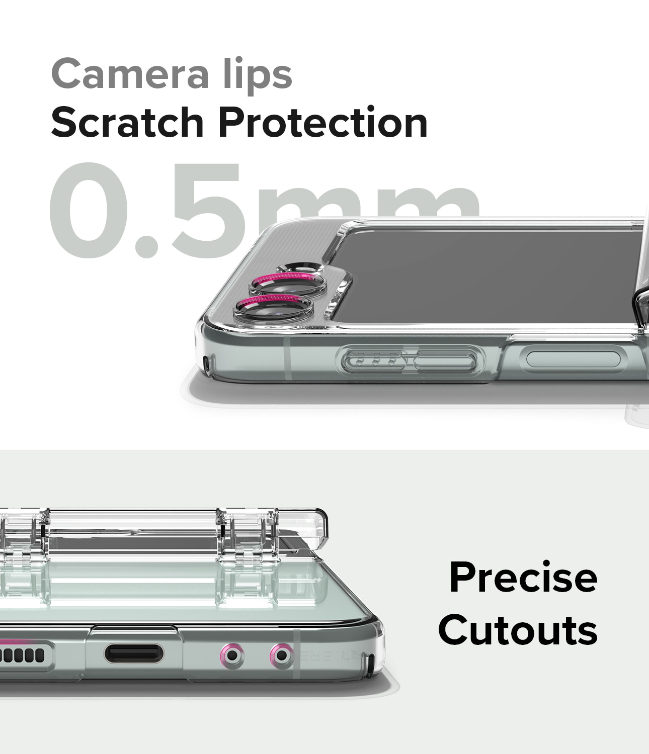 Funda Slim Hinge Samsung Galaxy Z Flip 5 Clear