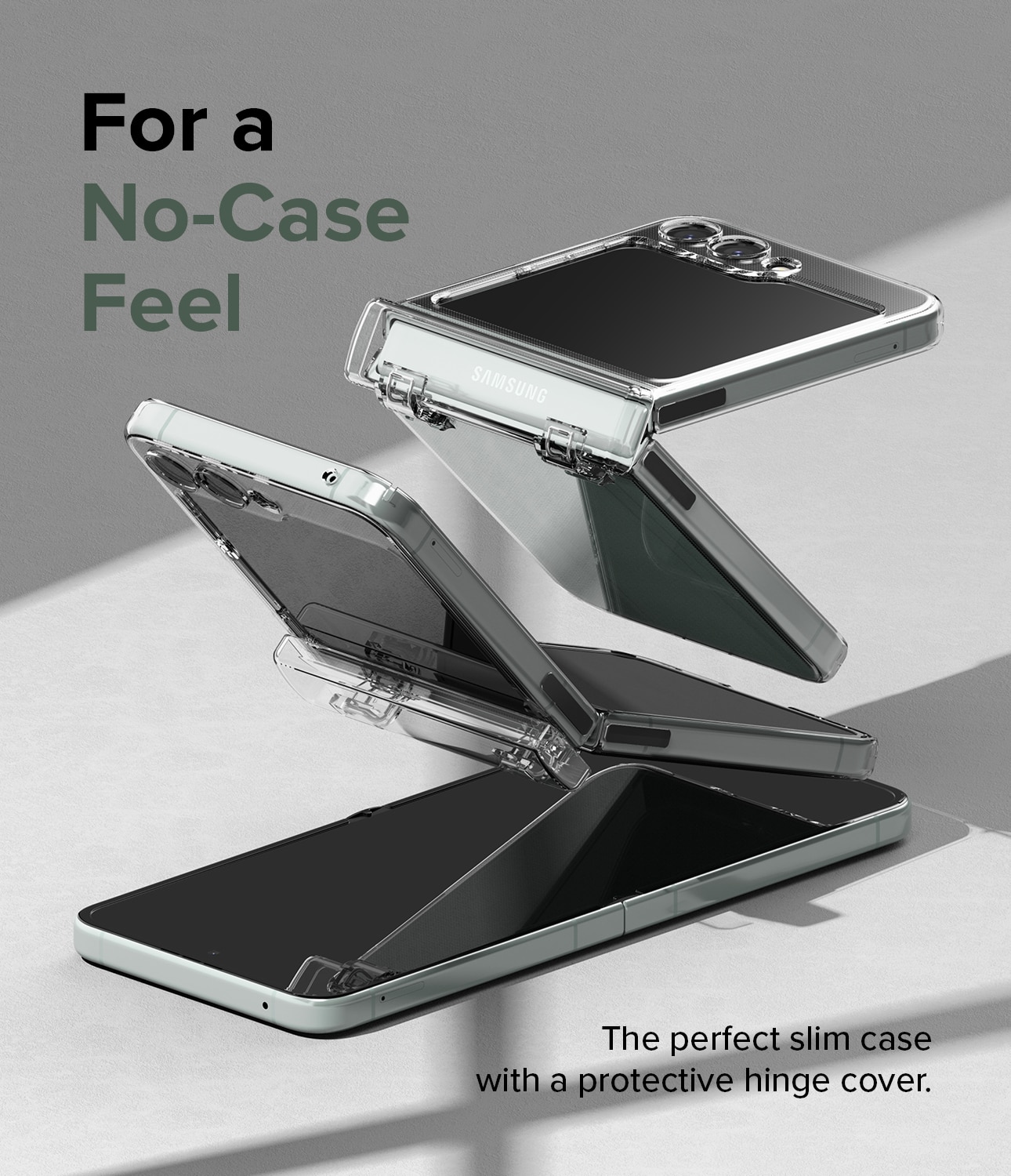 Funda Slim Hinge Samsung Galaxy Z Flip 5 Clear