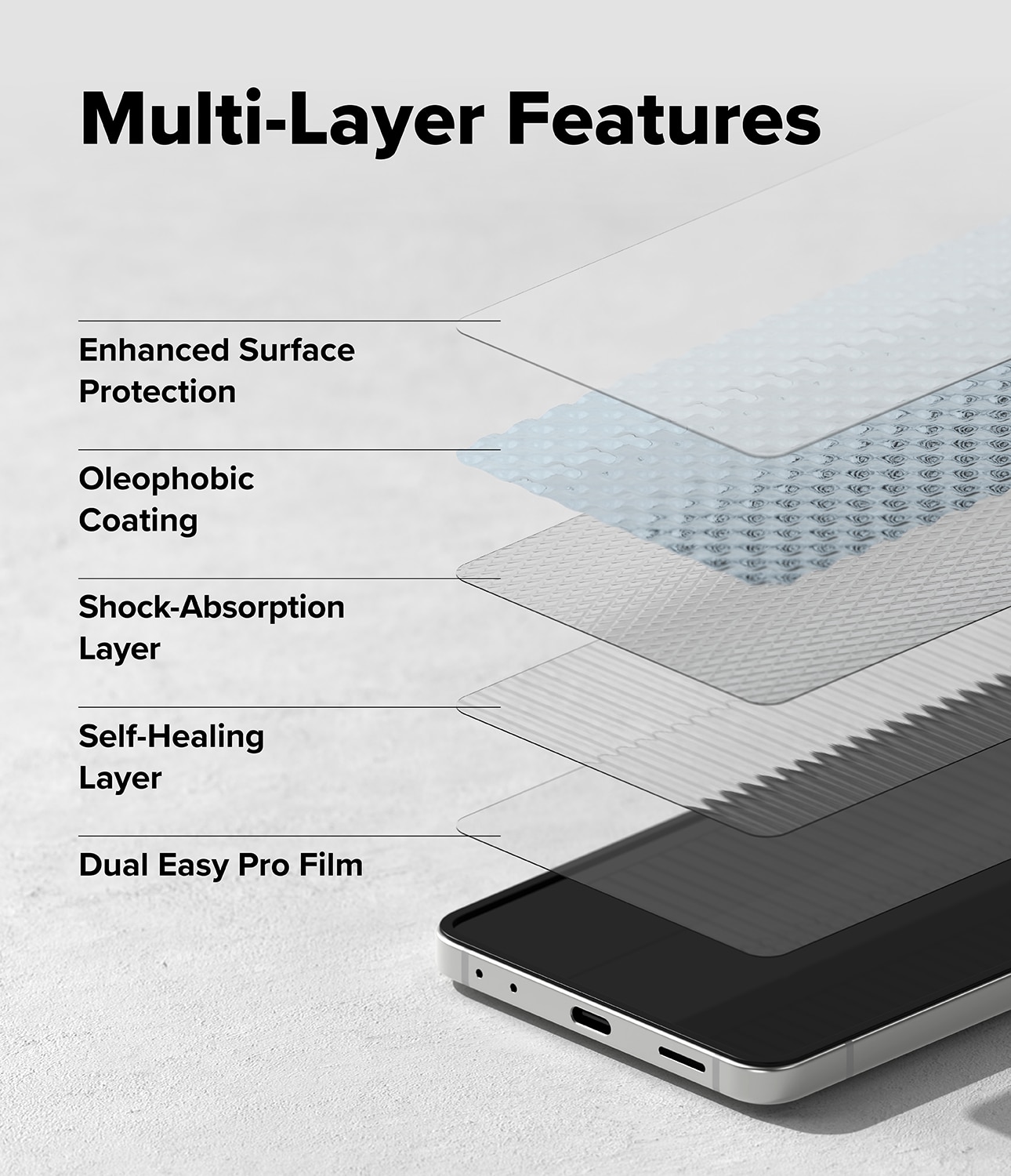 Dual Easy Pro Screen Protector (2 piezas) Samsung Galaxy Z Flip 7