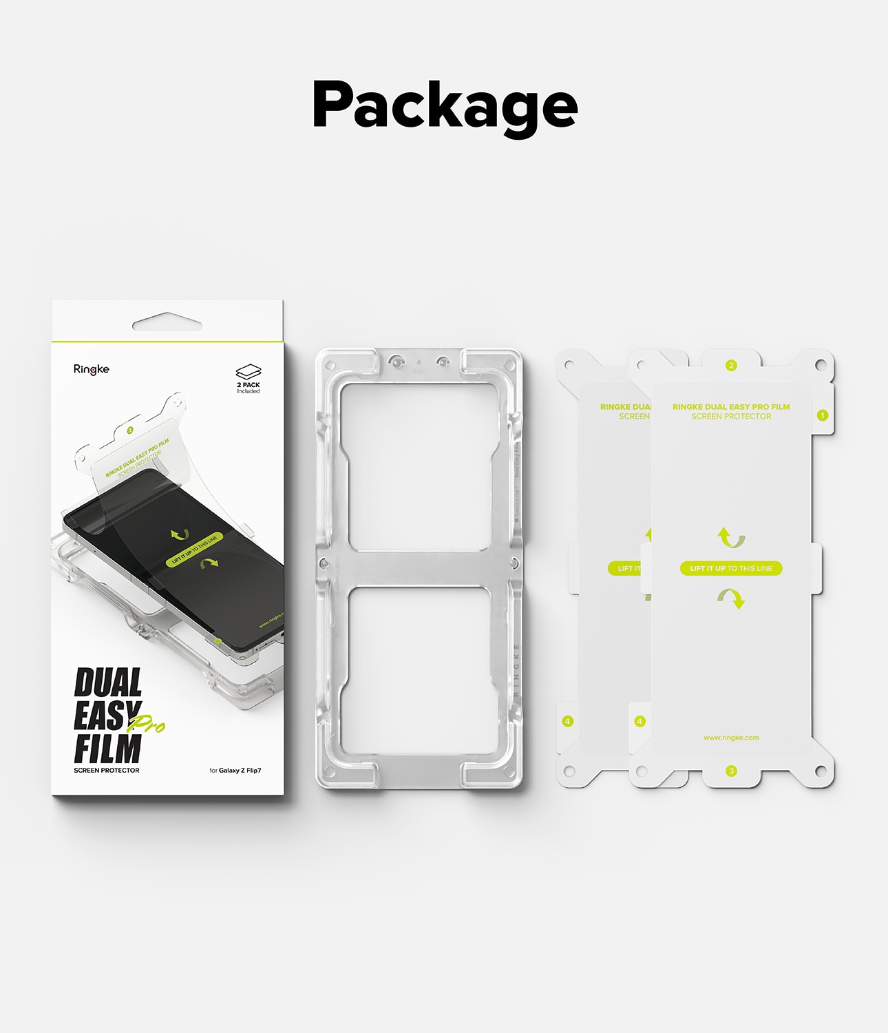 Dual Easy Pro Screen Protector (2 piezas) Samsung Galaxy Z Flip 7