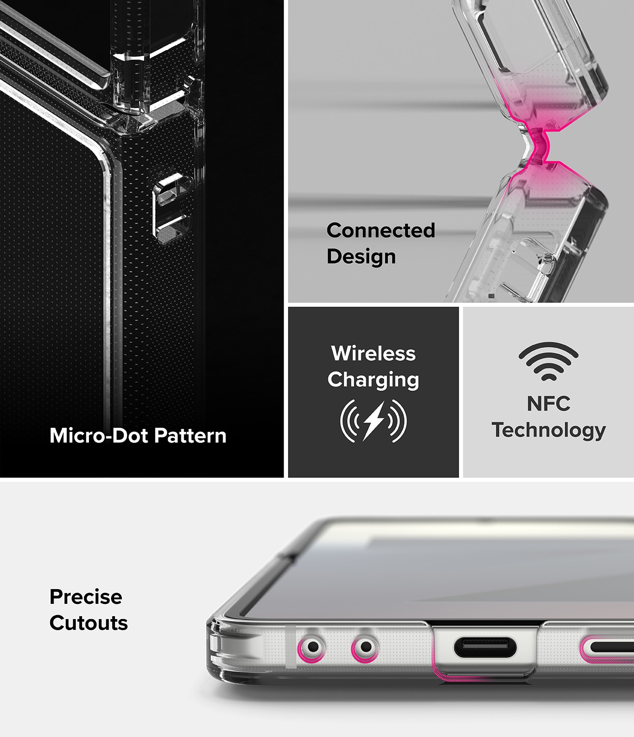 Funda Fusion Samsung Galaxy Z Flip 7 Clear