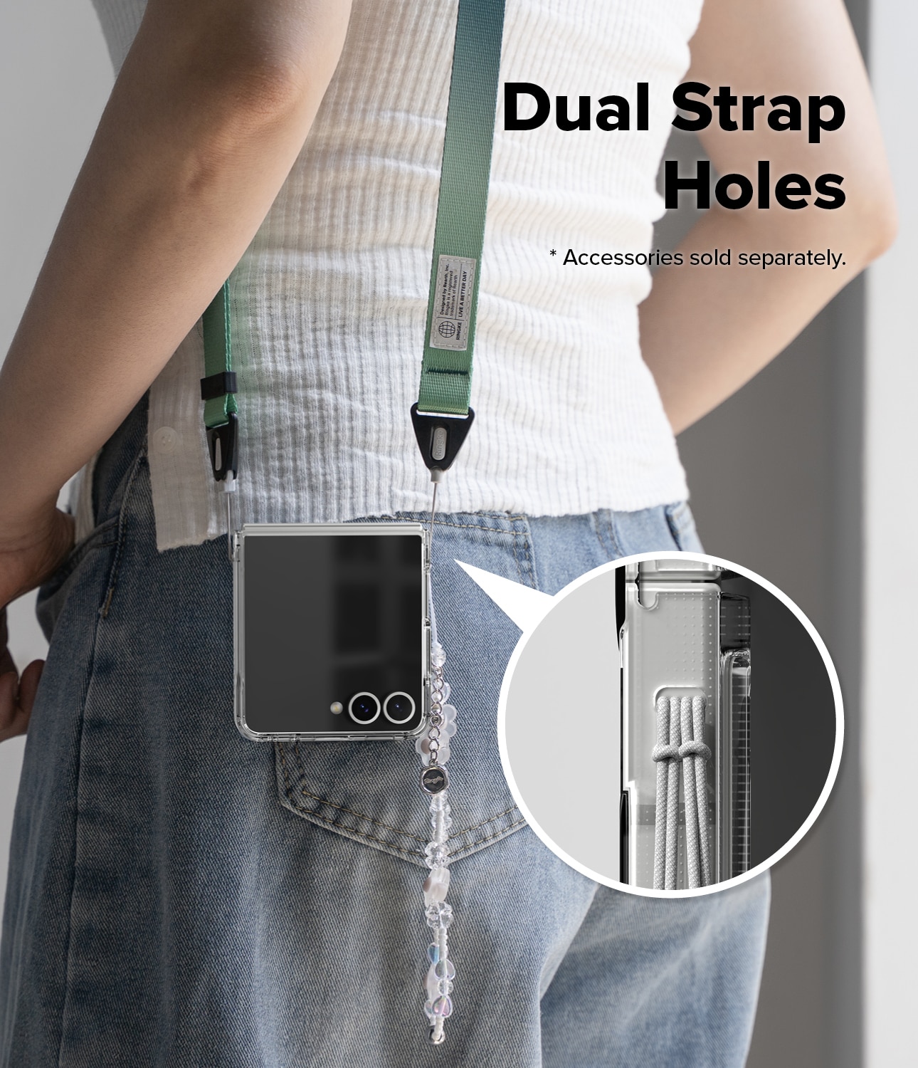 Funda Fusion Magnetic Samsung Galaxy Z Flip 7 Transparente