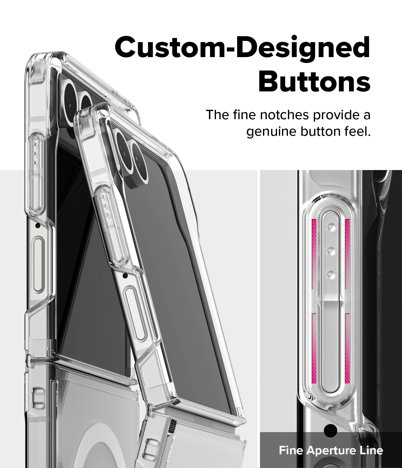 Funda Fusion Magnetic Samsung Galaxy Z Flip 7 Transparente