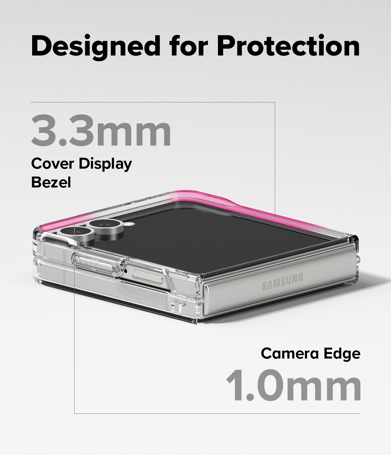 Funda Fusion Magnetic Samsung Galaxy Z Flip 7 Transparente