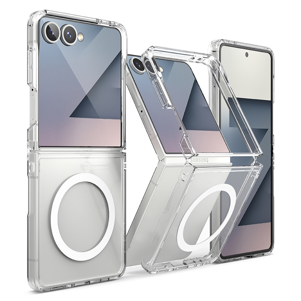 Funda Fusion Magnetic Samsung Galaxy Z Flip 7 Transparente