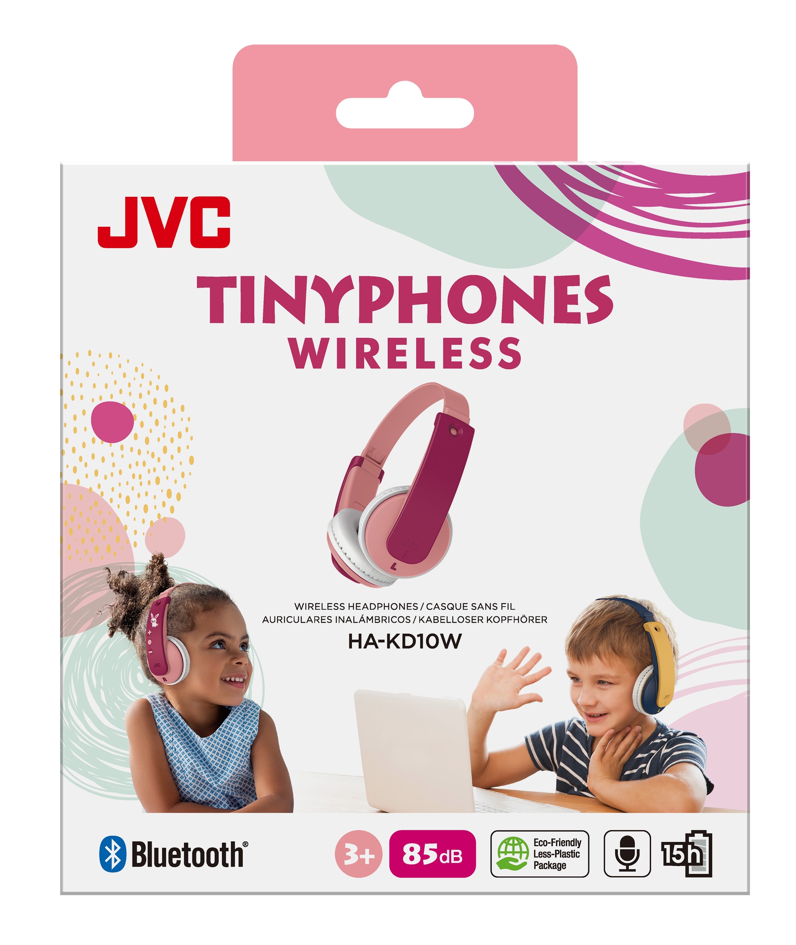 Tinyphones On-Ear Wireless Auriculares Anfantiles, rosado